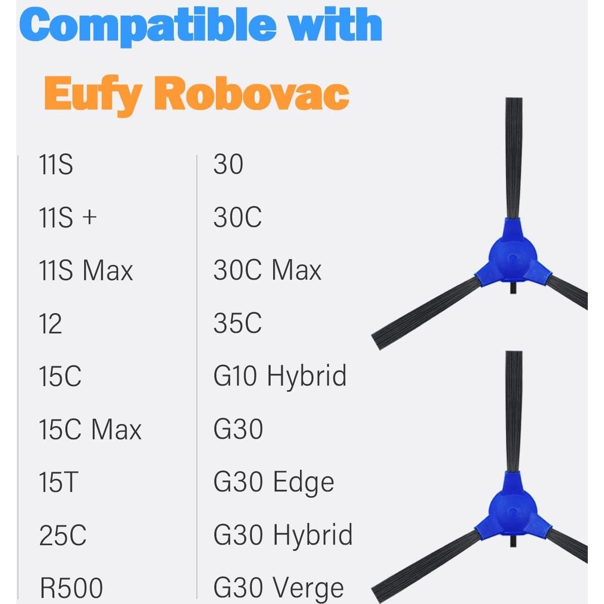 Cepillos Laterales de Repuesto BUS para Aspiradoras Robot - Paquete de 8