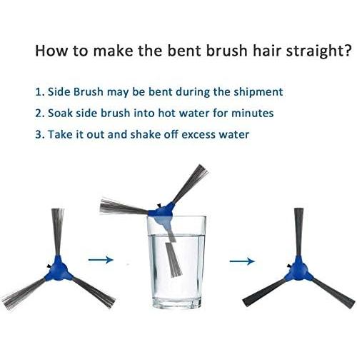 Cepillos Laterales de Repuesto BUS para Aspiradoras Robot - Paquete de 8