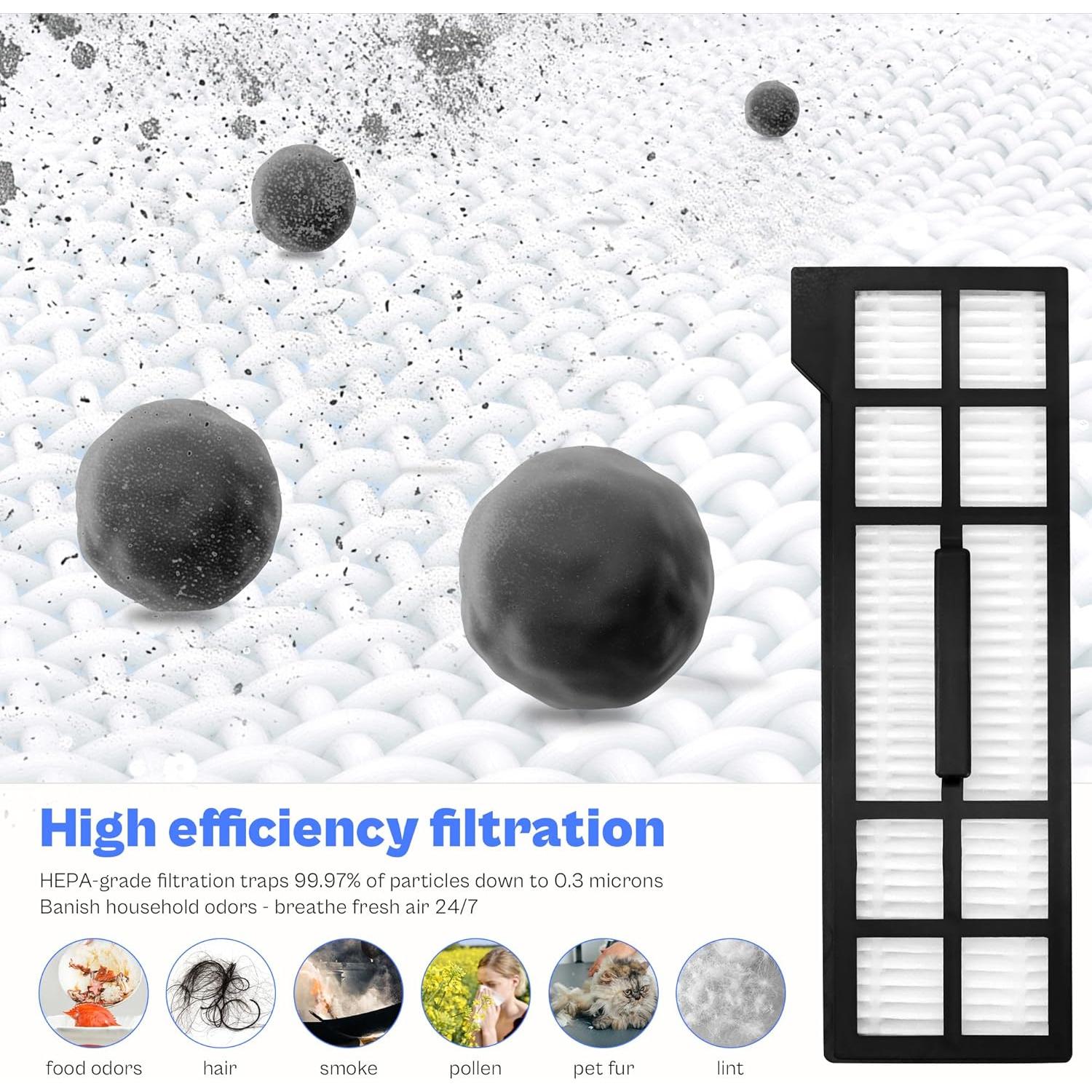 21 Piezas Repuesto Eufy X10 Pro Omni - Cepillo, Filtros, Mopas