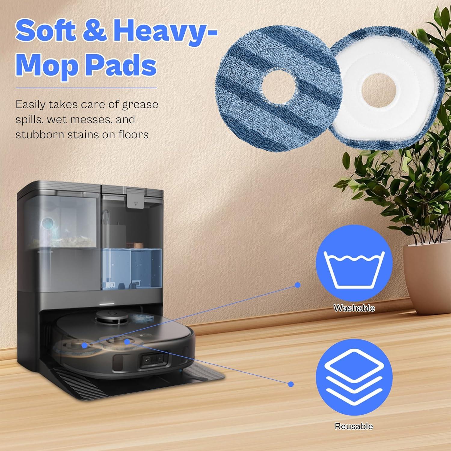 21 Piezas Repuesto Eufy X10 Pro Omni - Cepillo, Filtros, Mopas