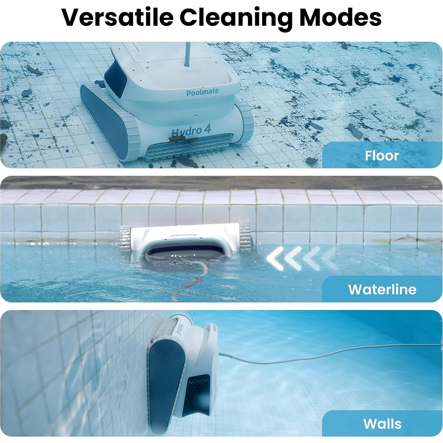 Limpiador de piscina robótico Poolmate Hydro 4 con cable 15m