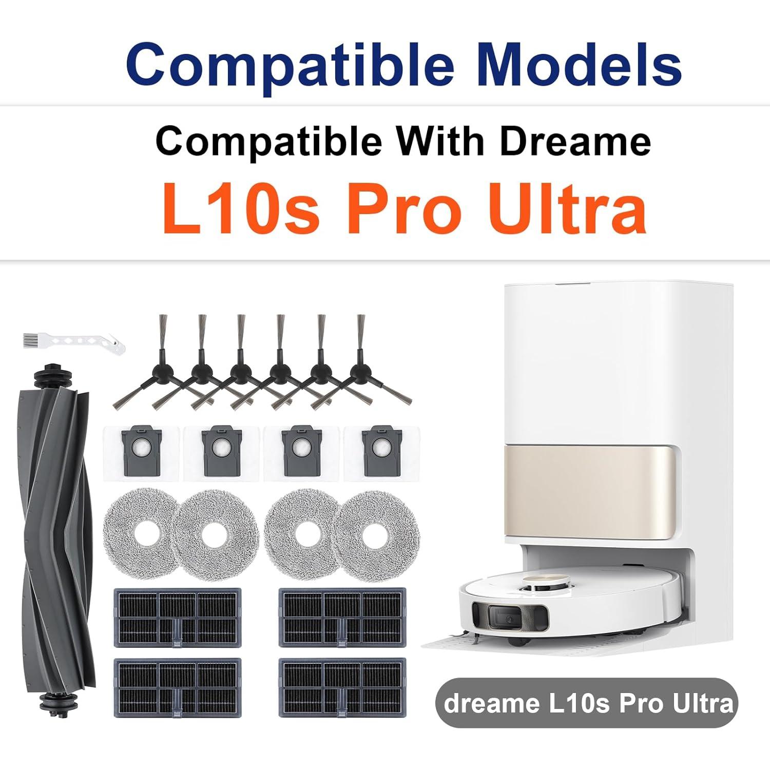 20 Piezas Accesorios para Aspiradora Robot Dreame L10s Pro Ultra
