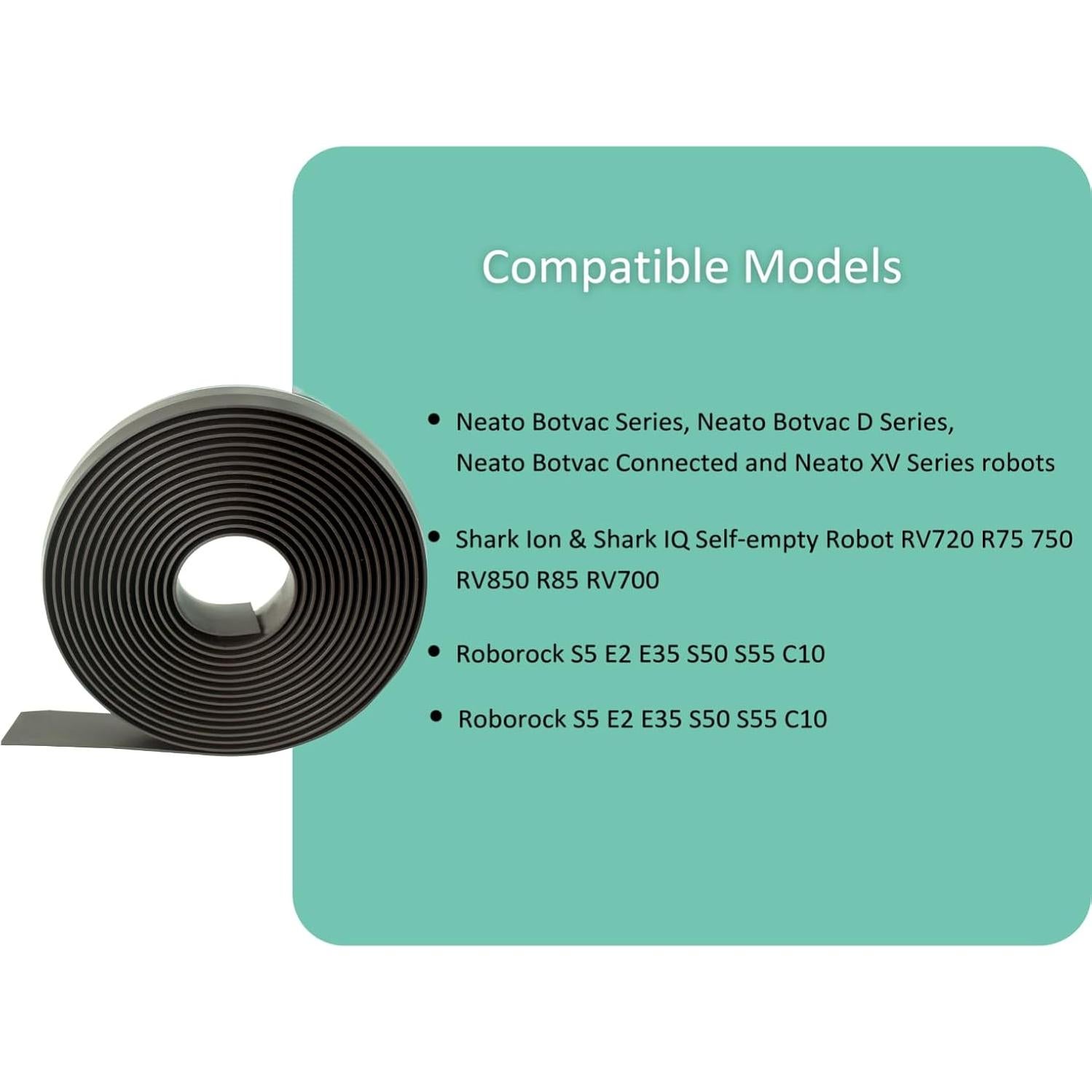 2 Pack Boundary Strip Compatible with Neato Shark Roborock Robotic, Compatible with Coredy, Bagotte Vacuum Cleaner Boundary Tape Magnetic Boundary Strip (Total 26 feet)