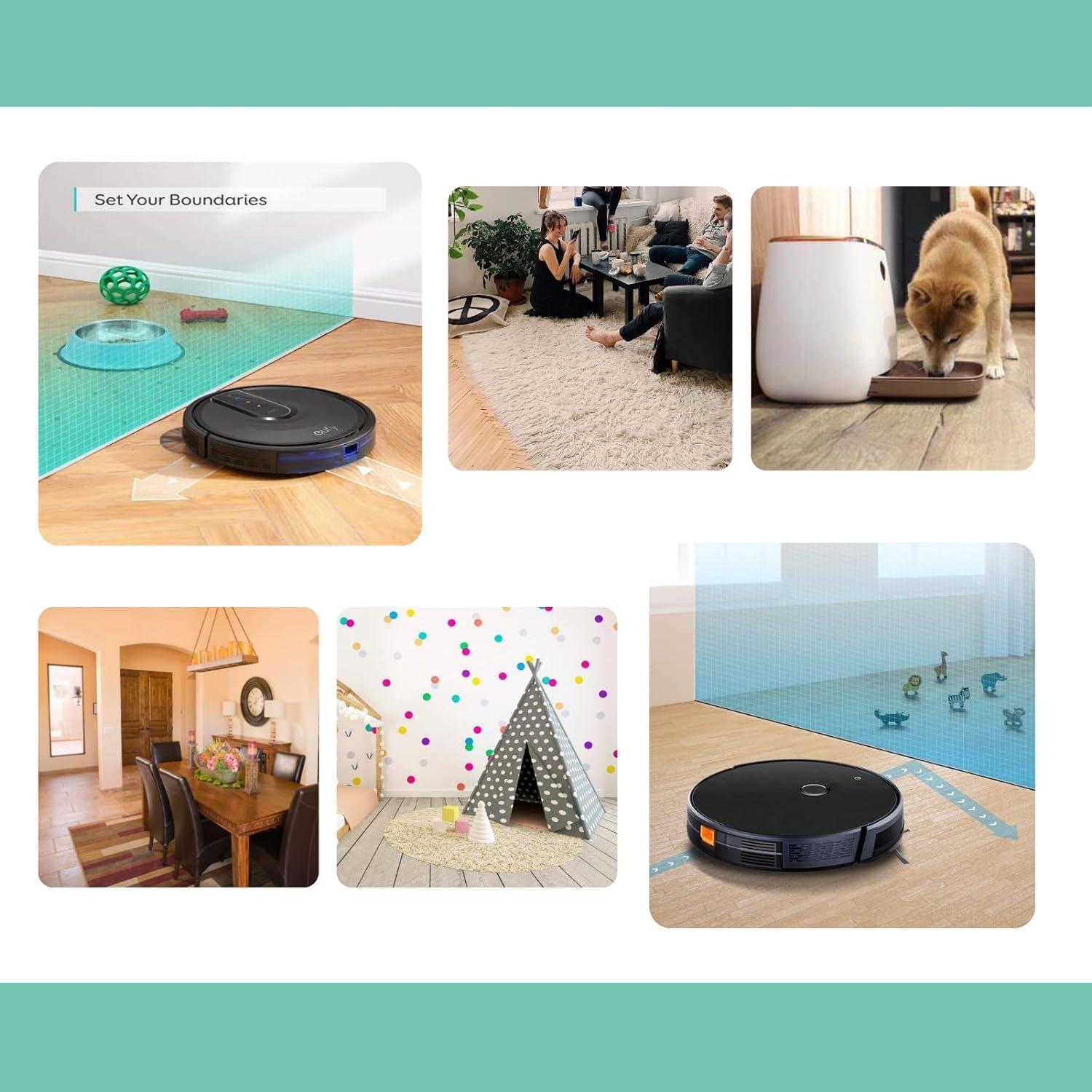 2 Pack Boundary Strip Compatible with Neato Shark Roborock Robotic, Compatible with Coredy, Bagotte Vacuum Cleaner Boundary Tape Magnetic Boundary Strip (Total 26 feet)