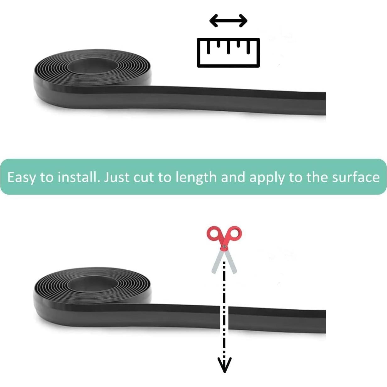 2 Pack Boundary Strip Compatible with Neato Shark Roborock Robotic, Compatible with Coredy, Bagotte Vacuum Cleaner Boundary Tape Magnetic Boundary Strip (Total 26 feet)