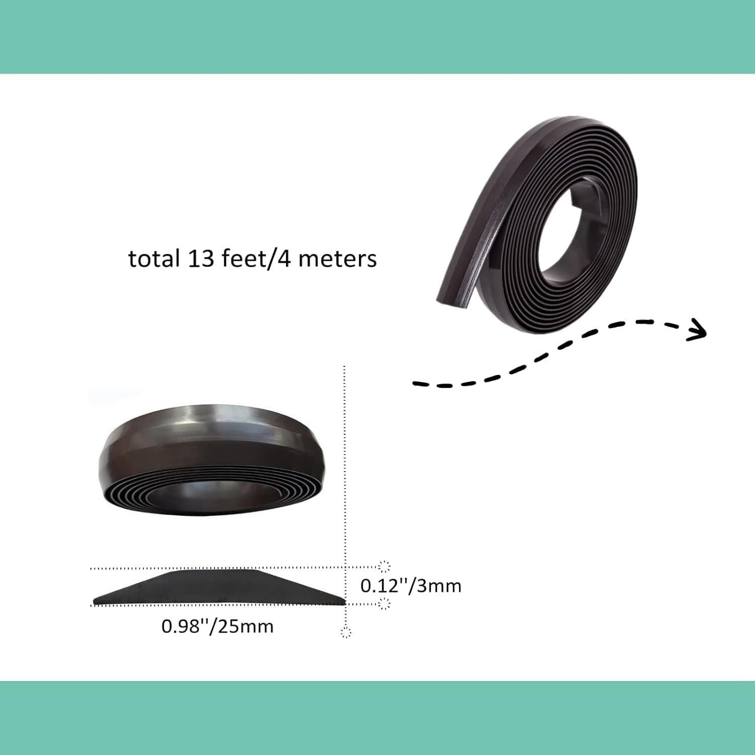 2 Pack Boundary Strip Compatible with Neato Shark Roborock Robotic, Compatible with Coredy, Bagotte Vacuum Cleaner Boundary Tape Magnetic Boundary Strip (Total 26 feet)