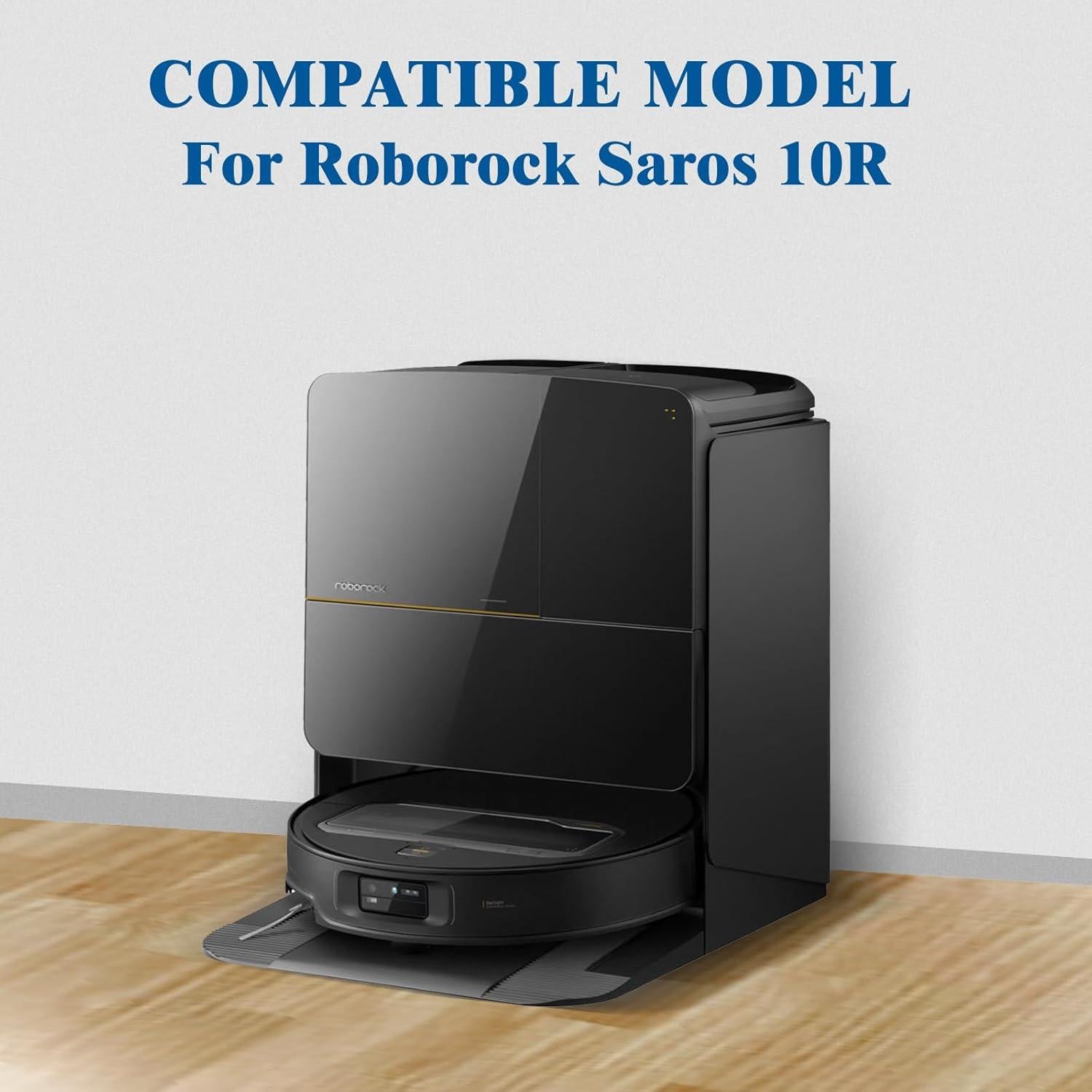 Kit de Accesorios para Aspiradora Robot Roborock Saros 10R - 2 Rodillos, 4 Cepillos Laterales, 4 Filtros HEPA, 4 Paños de Mopa