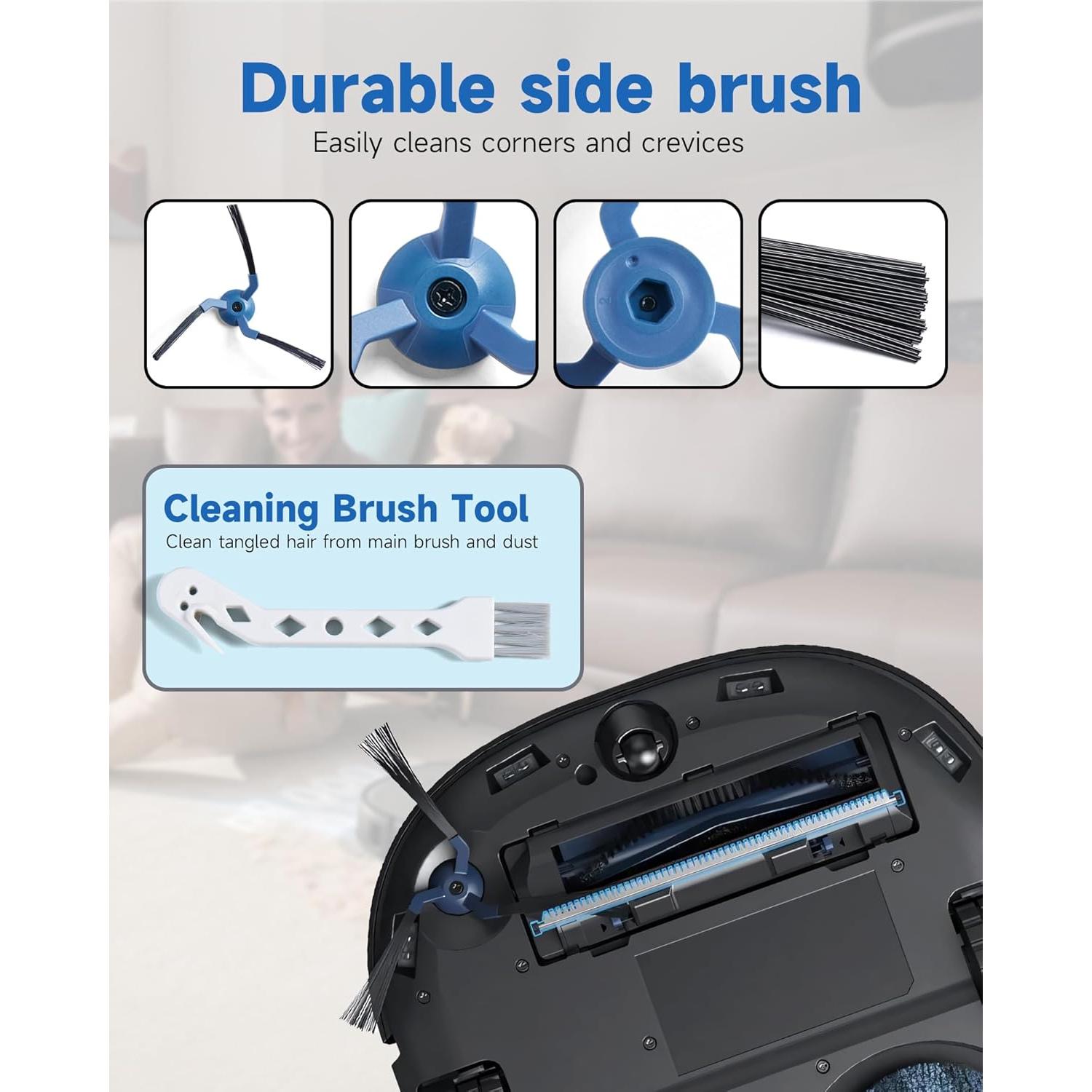 X10 Pro Omni Replacement Parts for Eufy X10 Pro Omni Robotic Vacuum Cleaner - Quality Accessories for Better Cleaning Performance 23 Pack