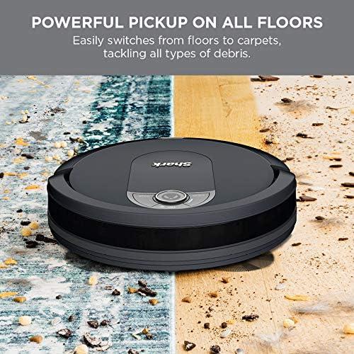 Shark IQ Robot Vacuum AV992 Row Cleaning, Perfect for Pet Hair, Compatible with Alexa, Wi-Fi, Black