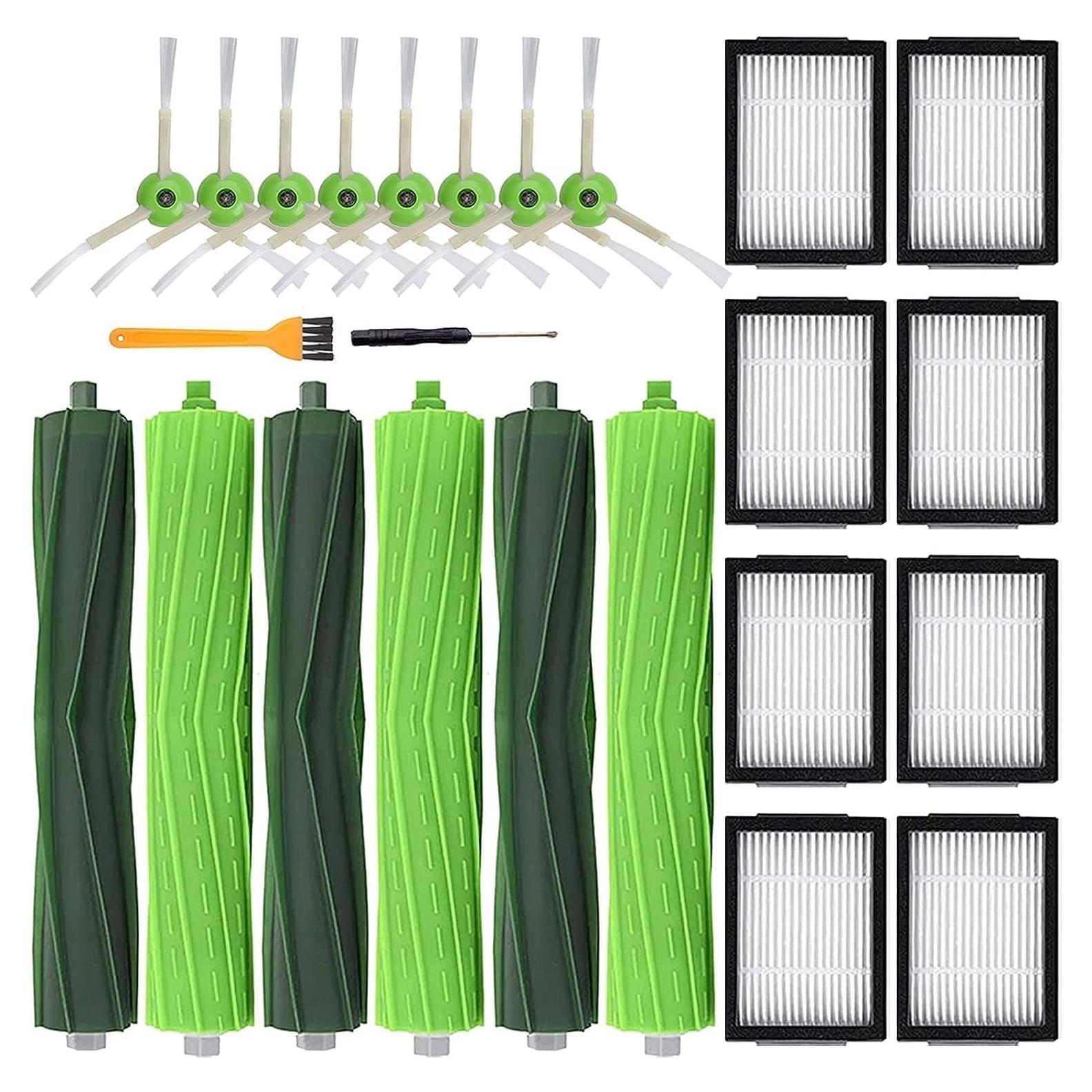 Kit de Repuestos Dhoua para Aspiradora iRobot Roomba j7 j7+ E5 E6 E7 i7 i3 i4 - 19 Piezas