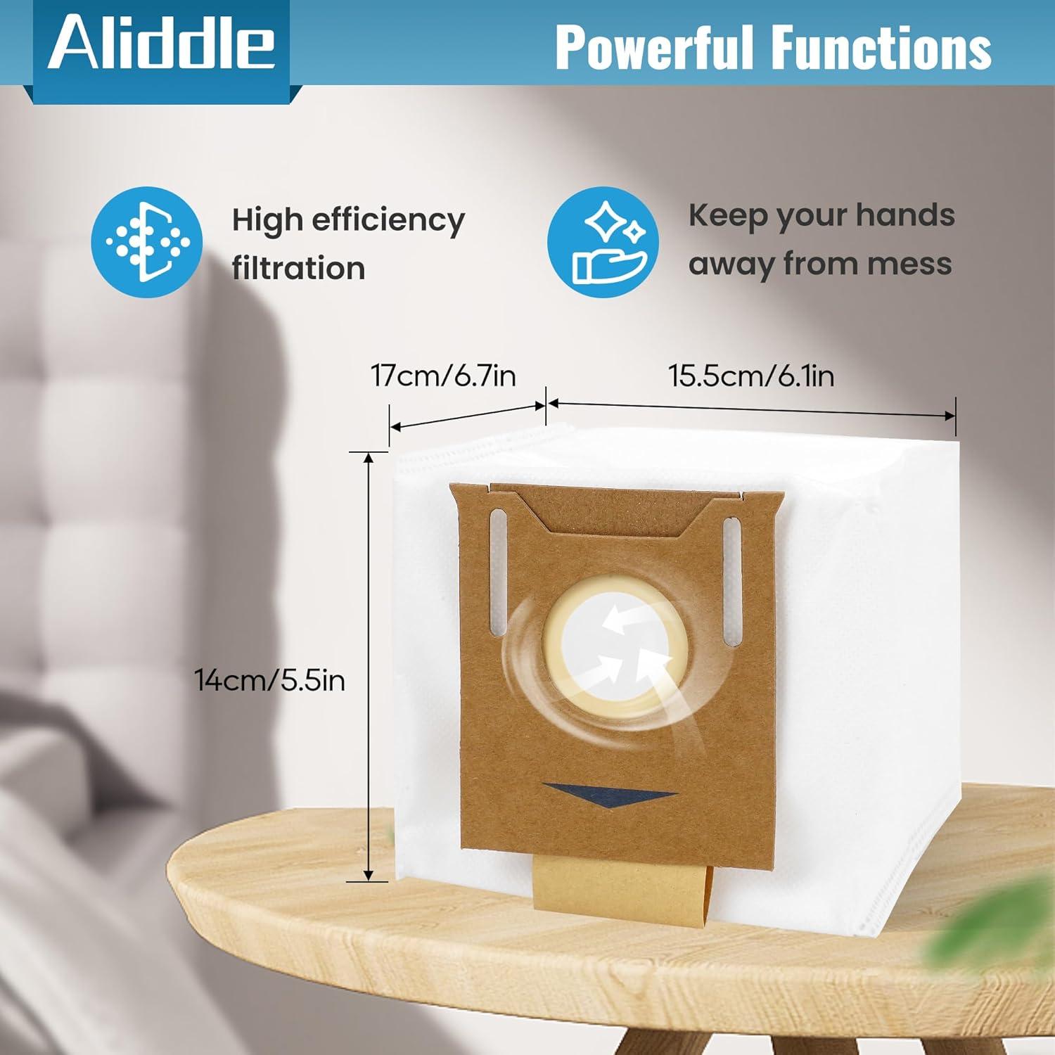 10 Bolsas de Polvo T8 Aliddle para Ecovacs Deebot Ozmo