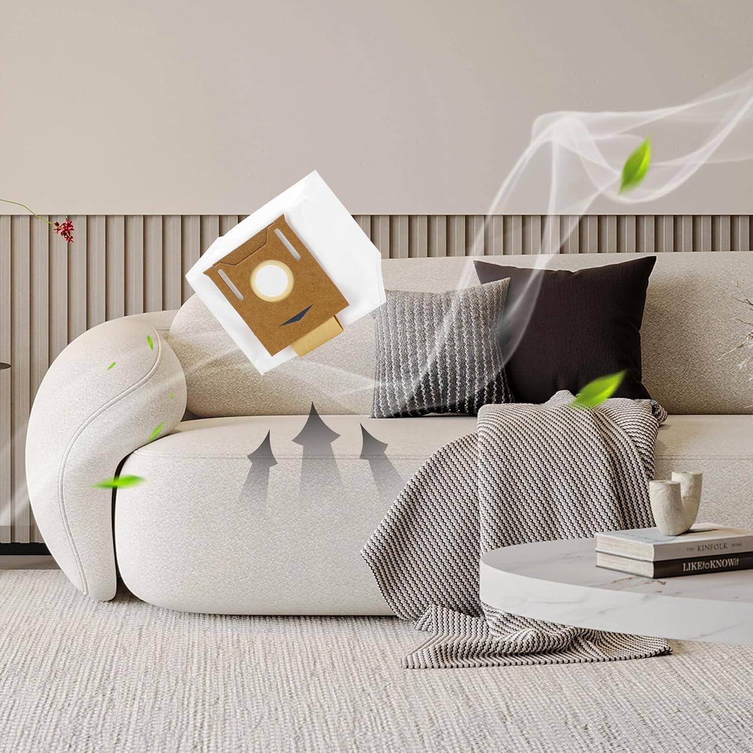 10 Bolsas de Polvo T8 Aliddle para Ecovacs Deebot Ozmo