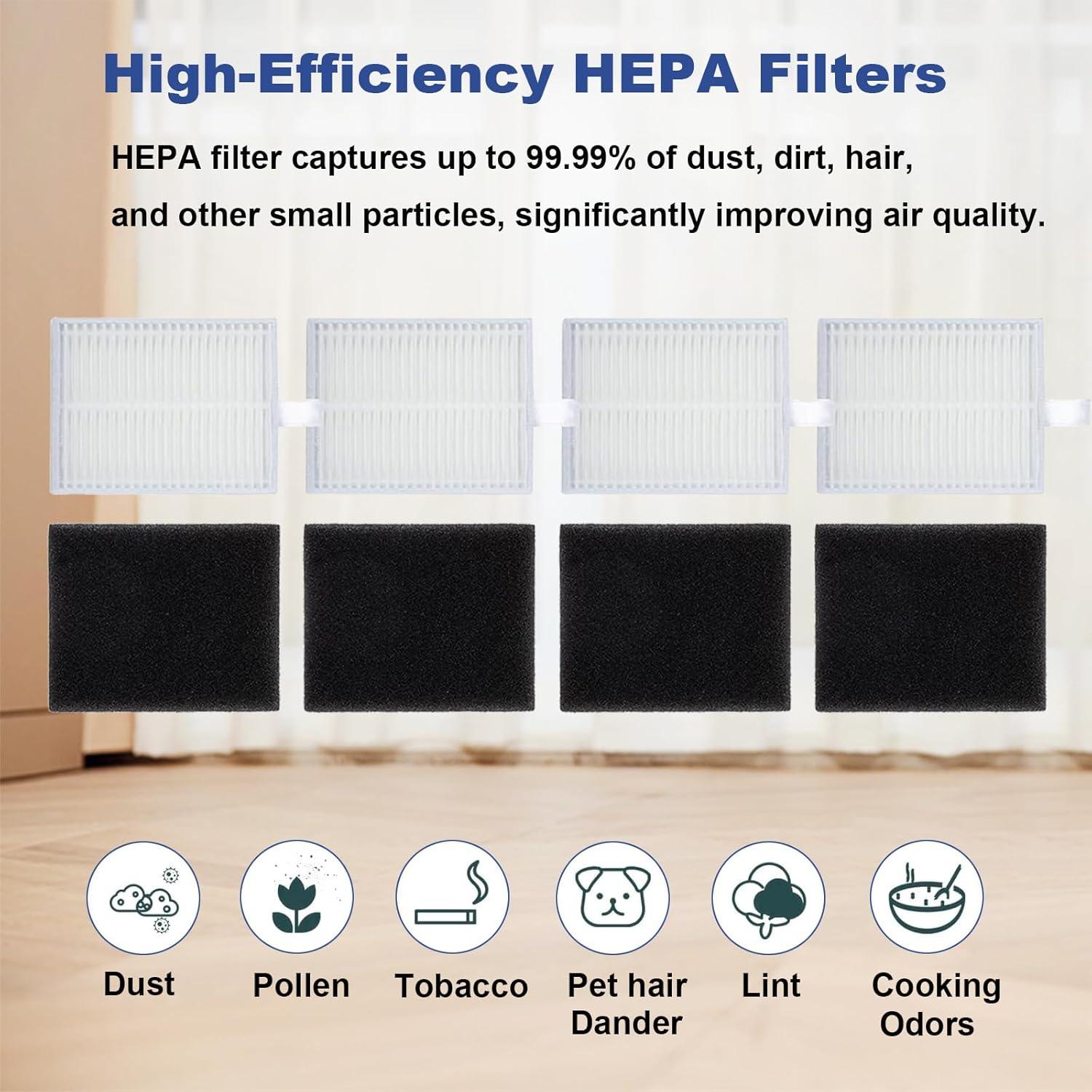 L60 SES Replacement Parts Kits Compatible with L60 SES/ L60/ L60 Hybrid/ L50/ L50 SES Series Robot Vacuum Cleaner,1 Roller Brush,4 Dust Bags,4 Filters,6 Side Brushes,16 PACK