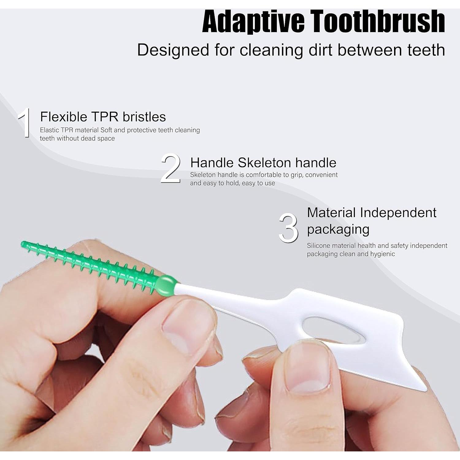 Cepillos de Dientes de Silicona Ndzefan 160 Piezas Verde