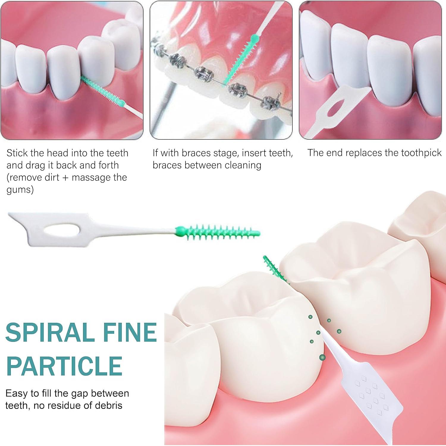 Cepillos de Dientes de Silicona Ndzefan 160 Piezas Verde