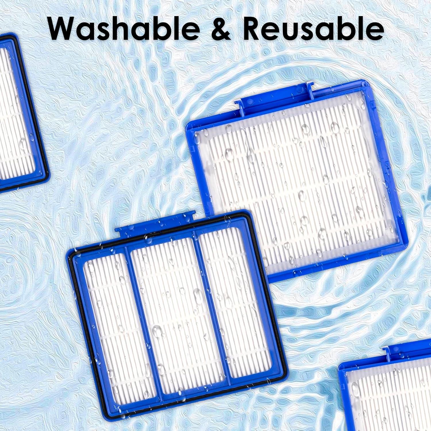 Paquete de 6 Filtros HEPA CHAIN PEAK para Robot Shark