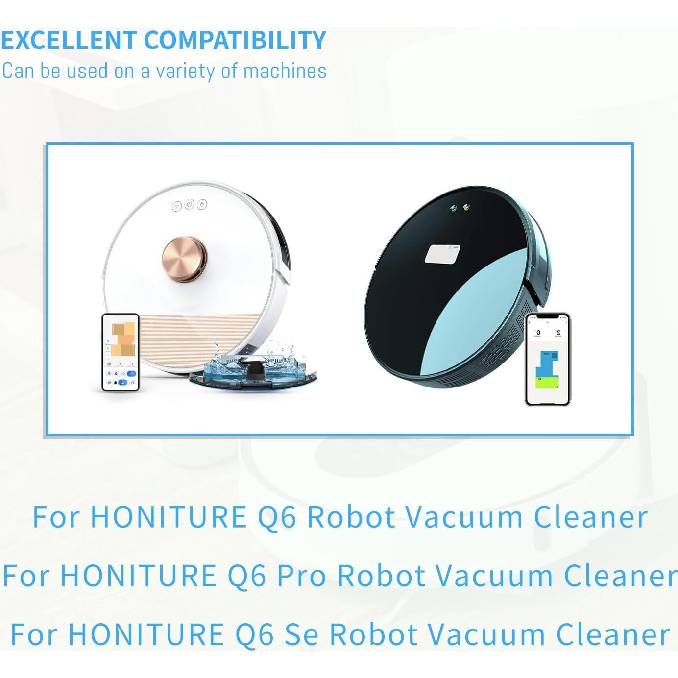 Batería de Reemplazo 6800mAh 14.4V para HONITURE Q6 Aspiradora