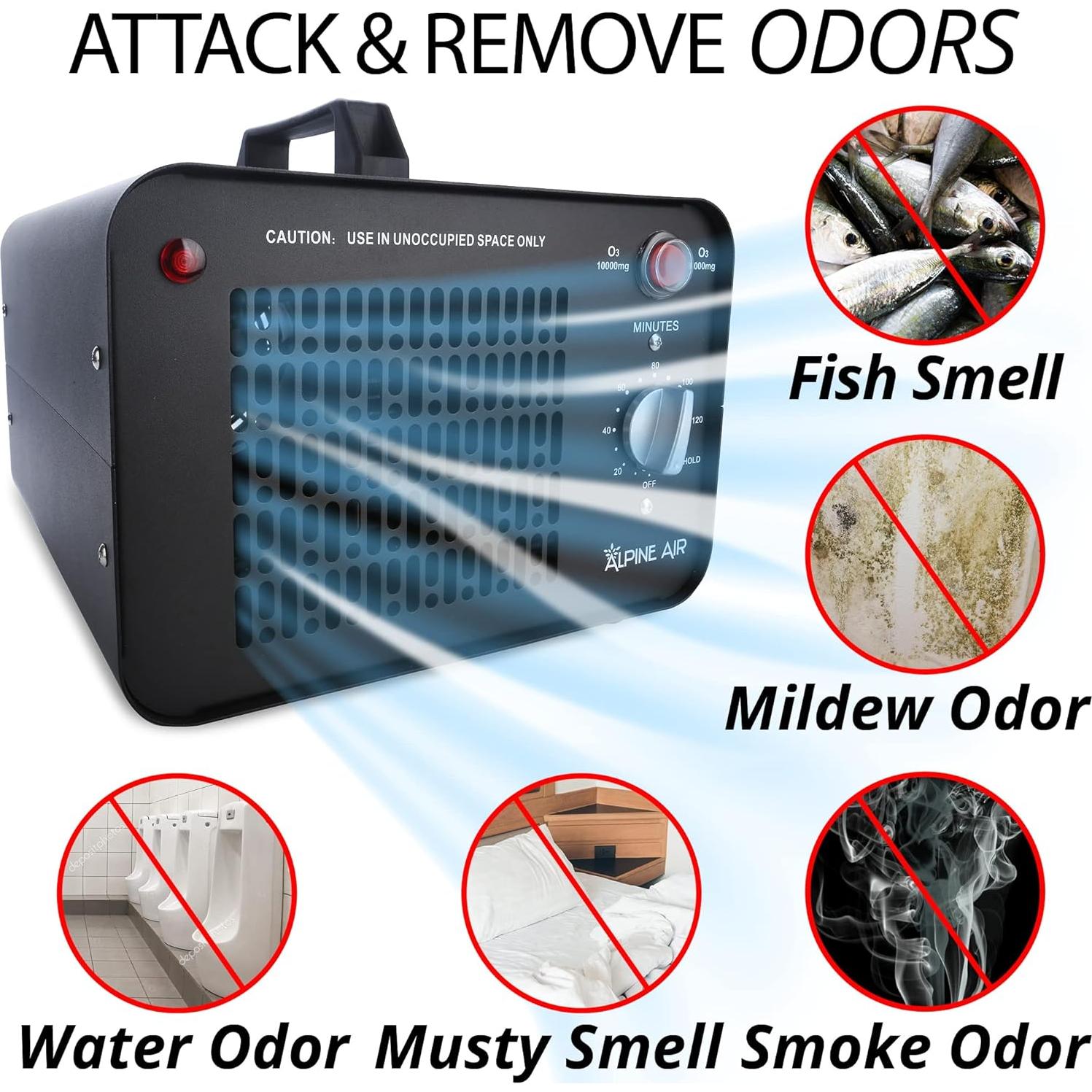 Generador de ozono Alpine Air 70W 45,000 mg/h - Purificador