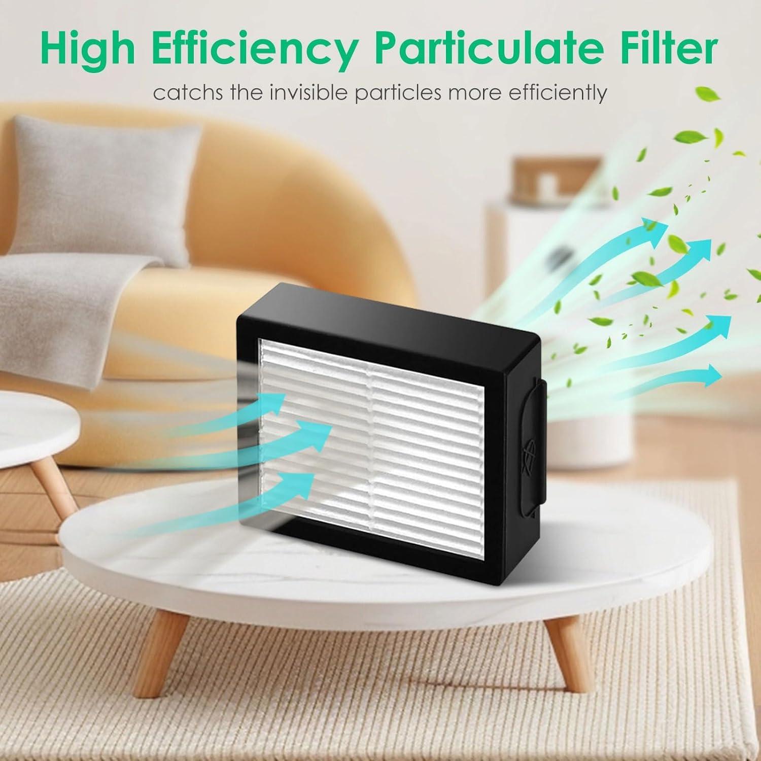 Paquete de 12 Filtros de Alta Eficiencia Fanulter para iRobot Roomba