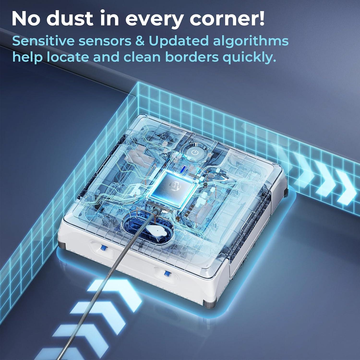 Robot Limpiador de Ventanas HUTT A1, 6000Pa, 150ml, 2024