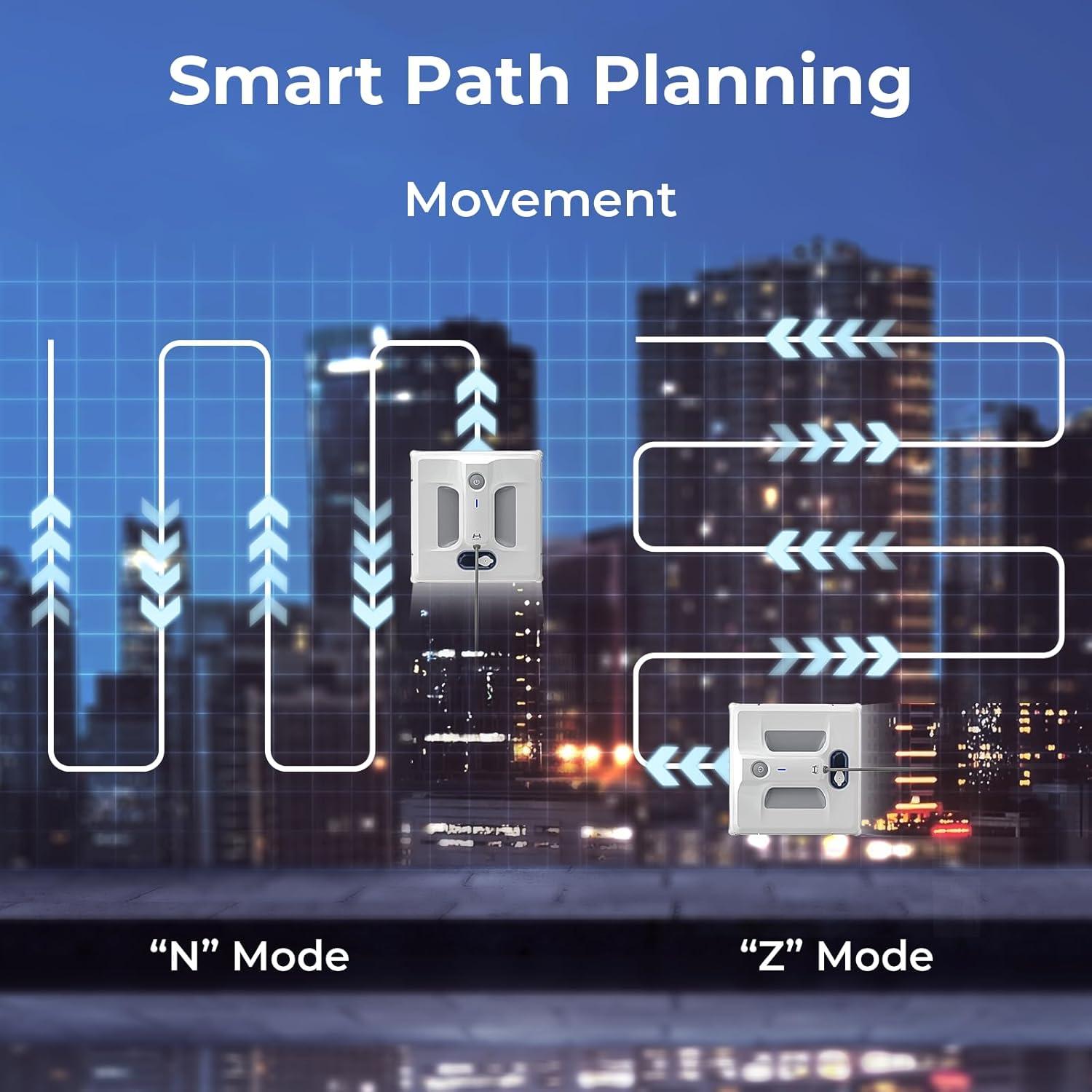 Robot Limpiador de Ventanas HUTT A1, 6000Pa, 150ml, 2024