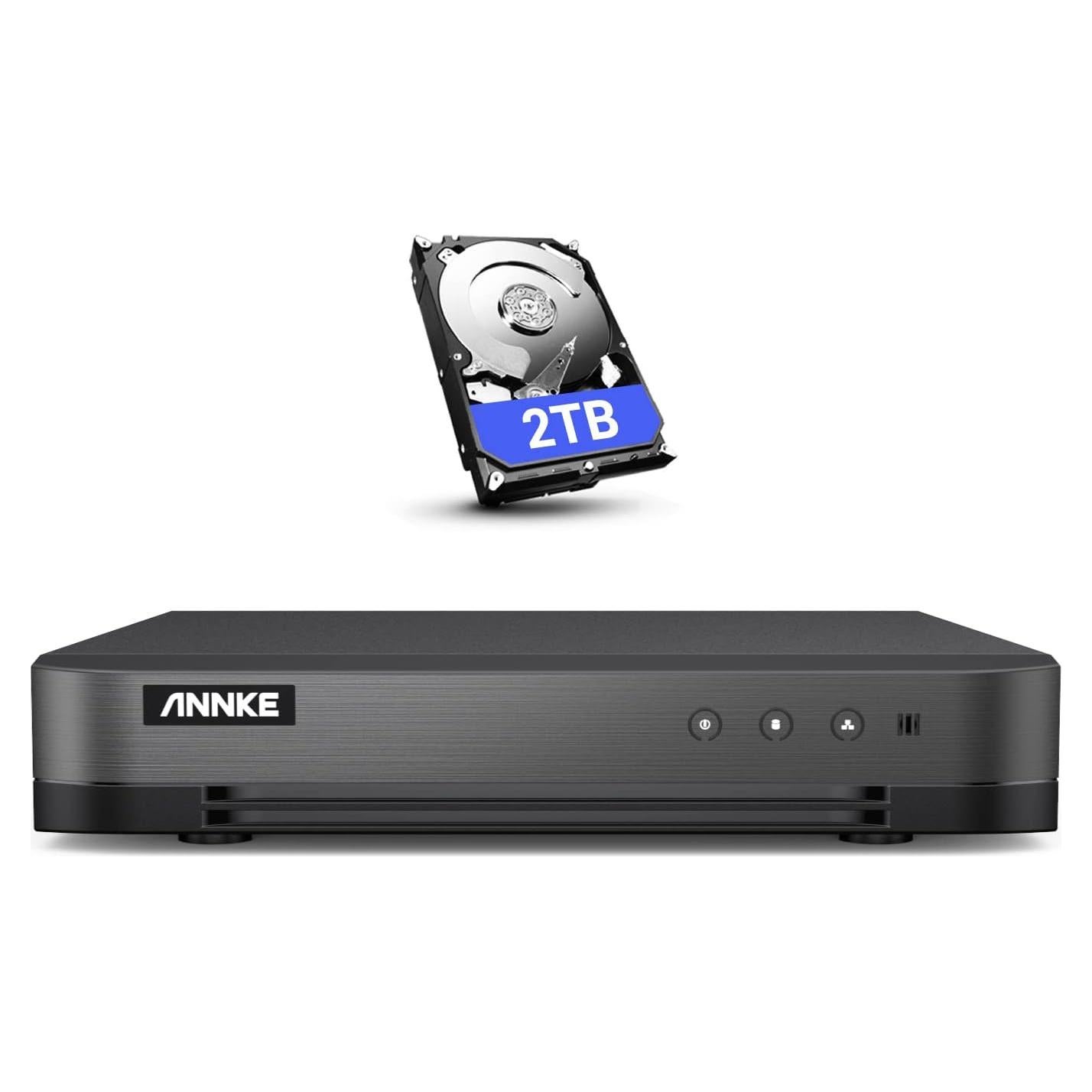 DVR CCTV ANNKE 16 Canales 1080P Híbrido 2TB Acceso Remoto