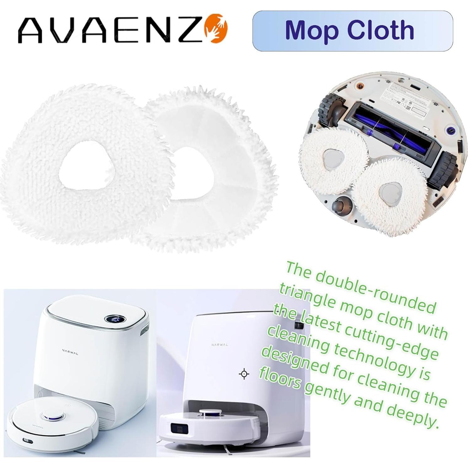 Paquete de 12 almohadillas de mopa Narwal Freo X/Z Ultra