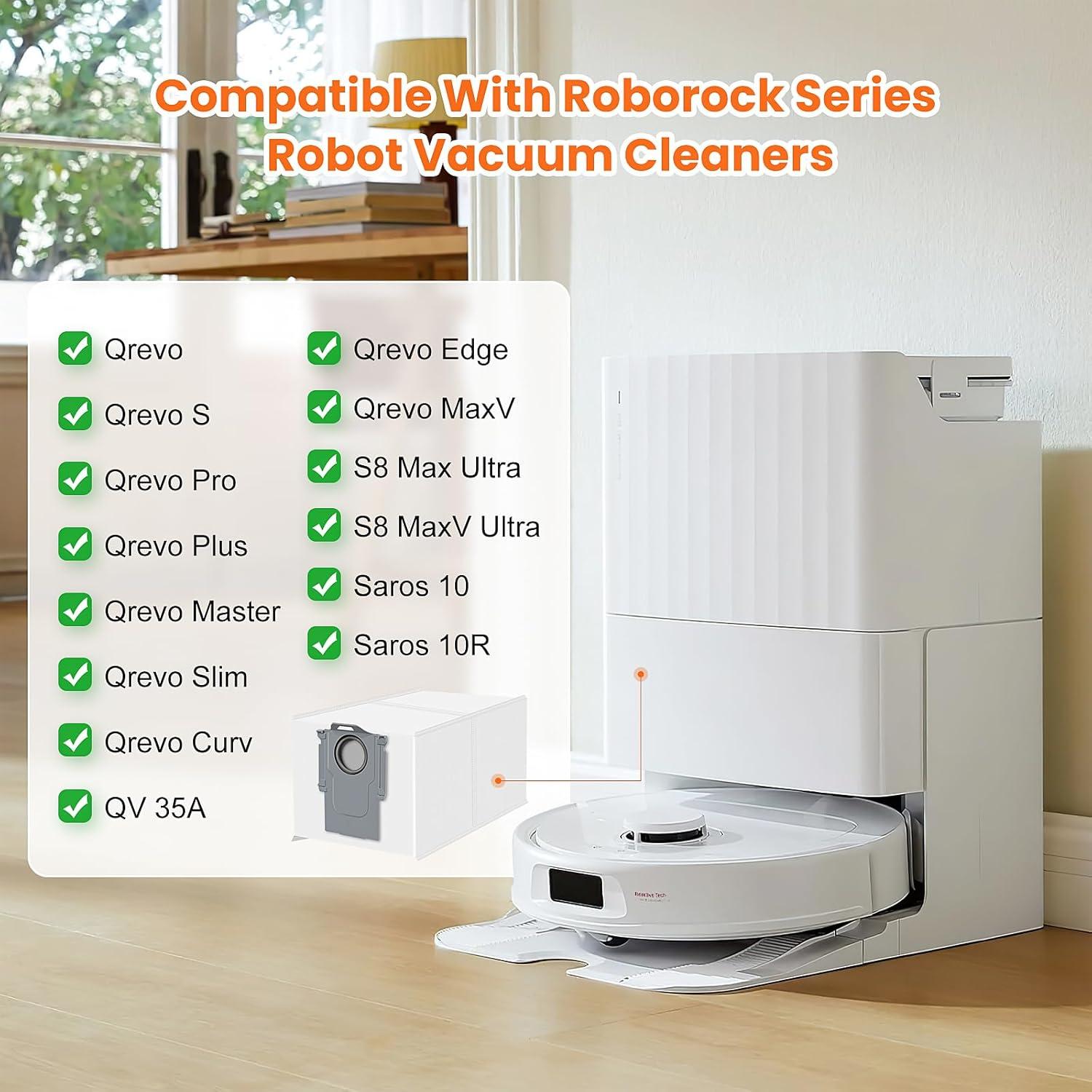 Paquete de 24 bolsas de polvo Qrevo para Roborock 3L