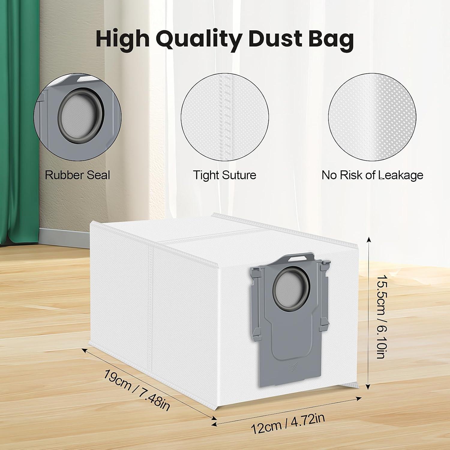 Paquete de 24 bolsas de polvo Qrevo para Roborock 3L