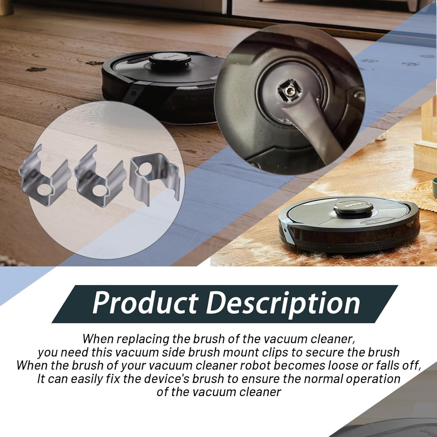 Clip de Montaje de Cepillo Lateral de Aspiradora XTPTFABS - 3 Piezas