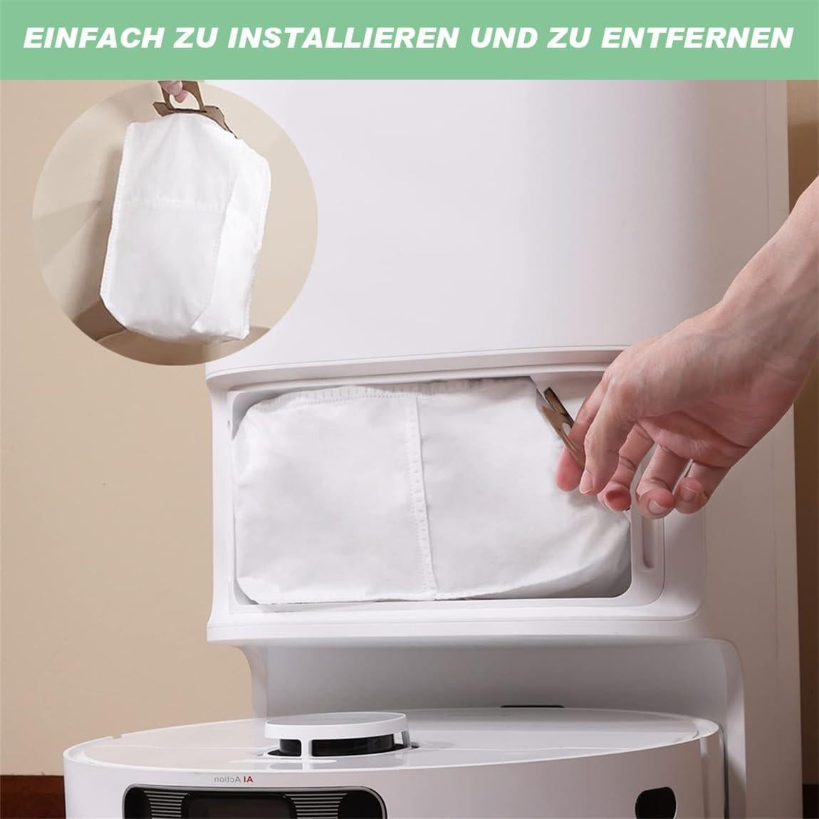 Bolsas de Polvo Reemplazo YJWZWE para Aspiradora Dreame D10 Plus - 6 Piezas