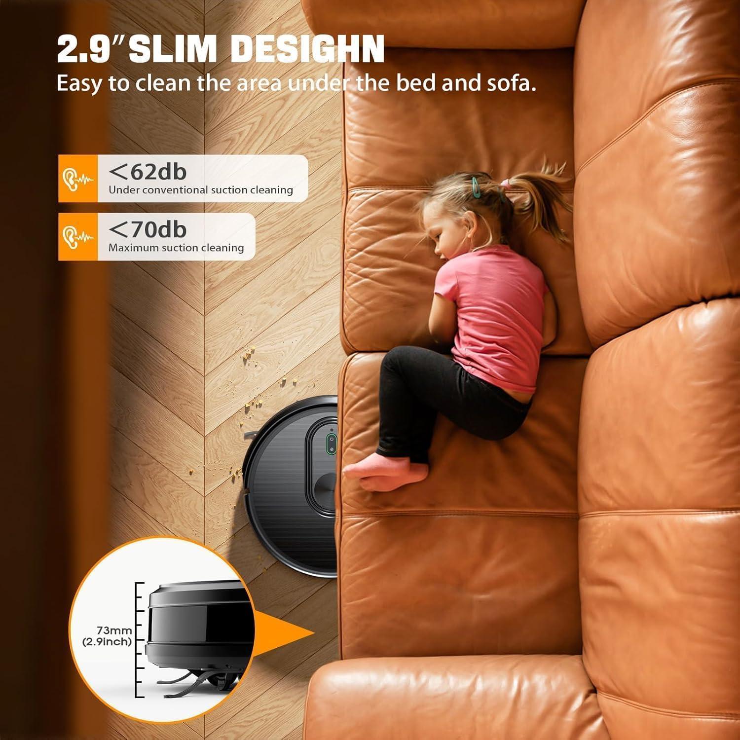 Robot Aspirador y Mopa XIEBro T8S 3200Pa Control APP