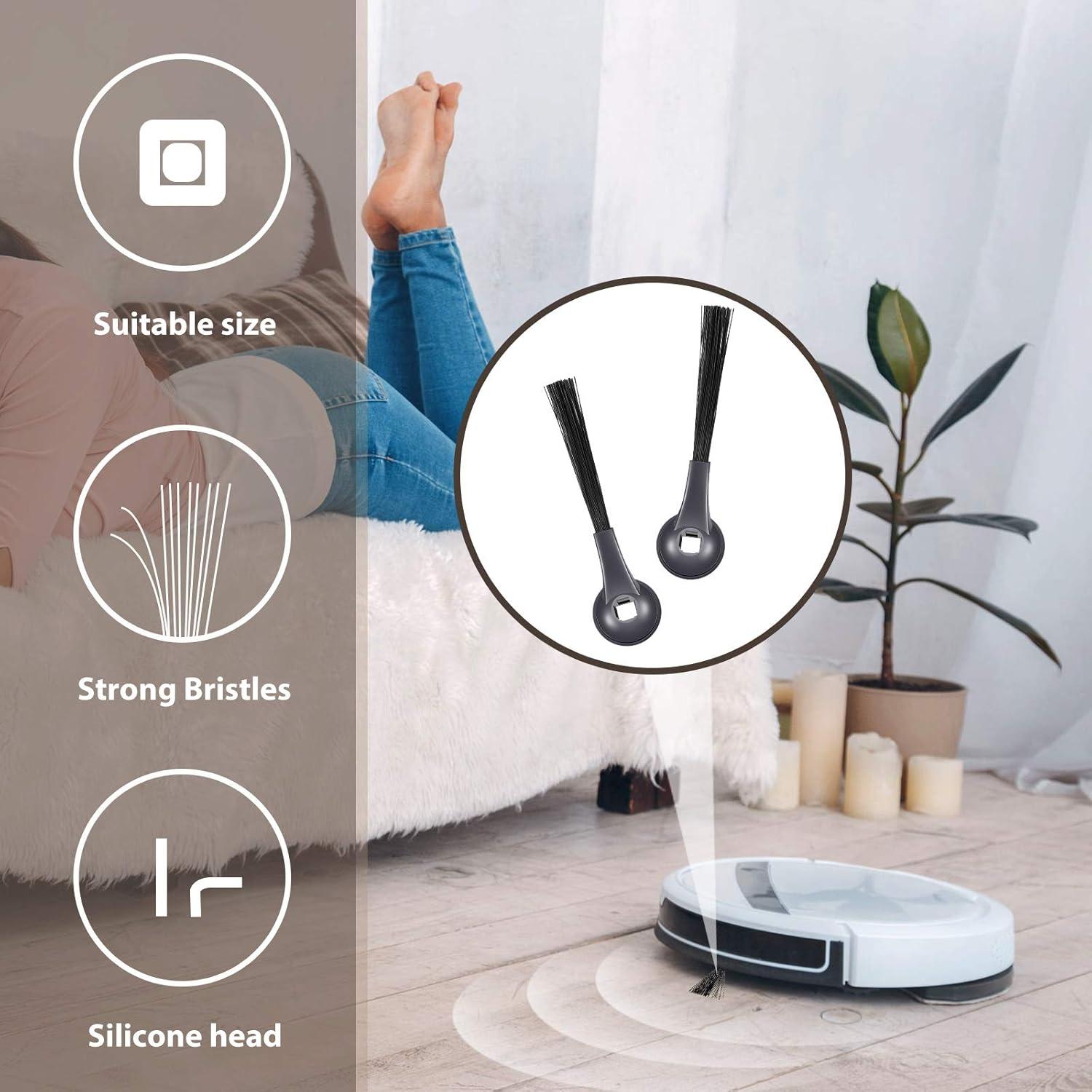 Honoson 8 Pieces Side Brushes Replacement Part Compatible with Shark ION Robot IQ R101AE (RV1001AE), RV1100, RV1101, RV2011DRUS, RV912S, 102KY1000, UR1105ARUS Vacuums Cleaner Accessory