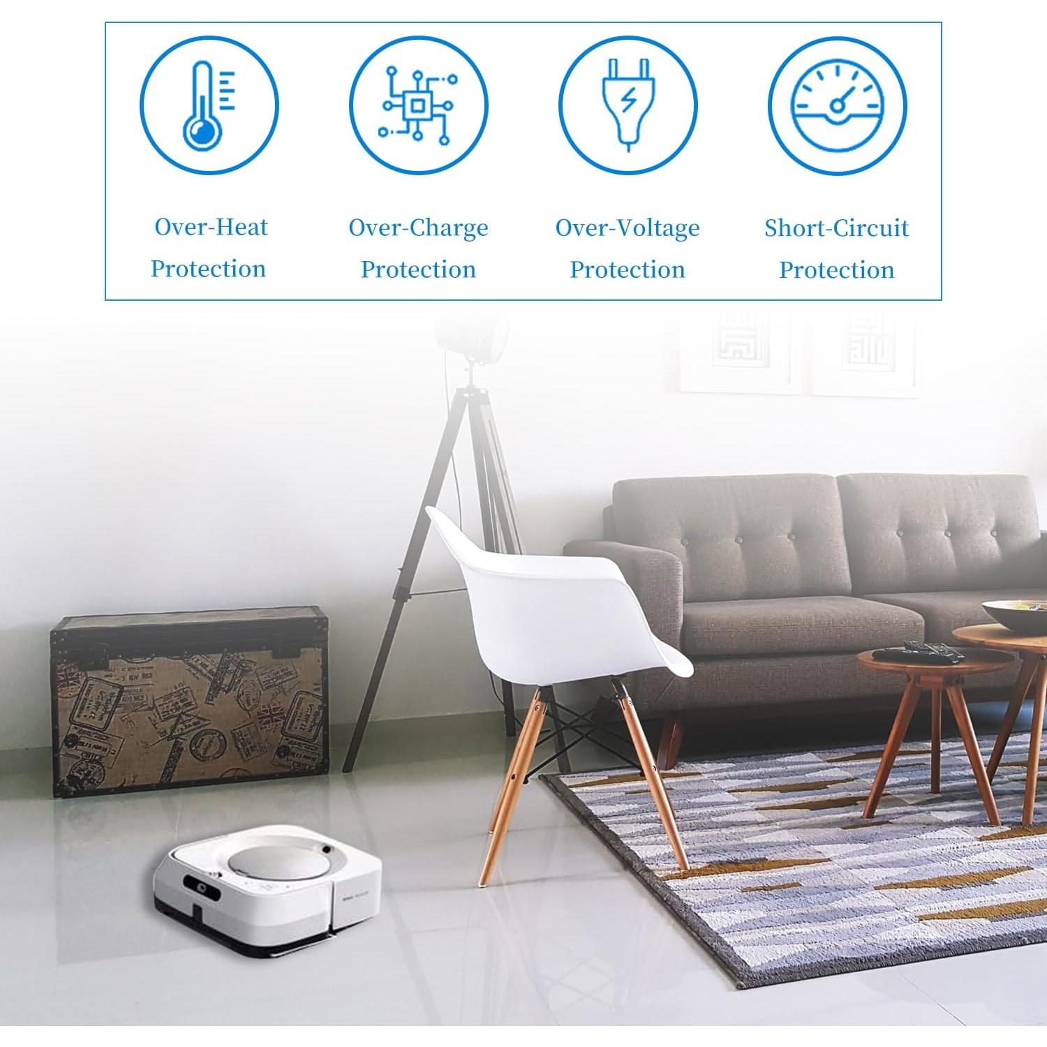 Batería de Ión de Litio DGFTB para iRobot Braava Jet M6 10.8V 1775mAh