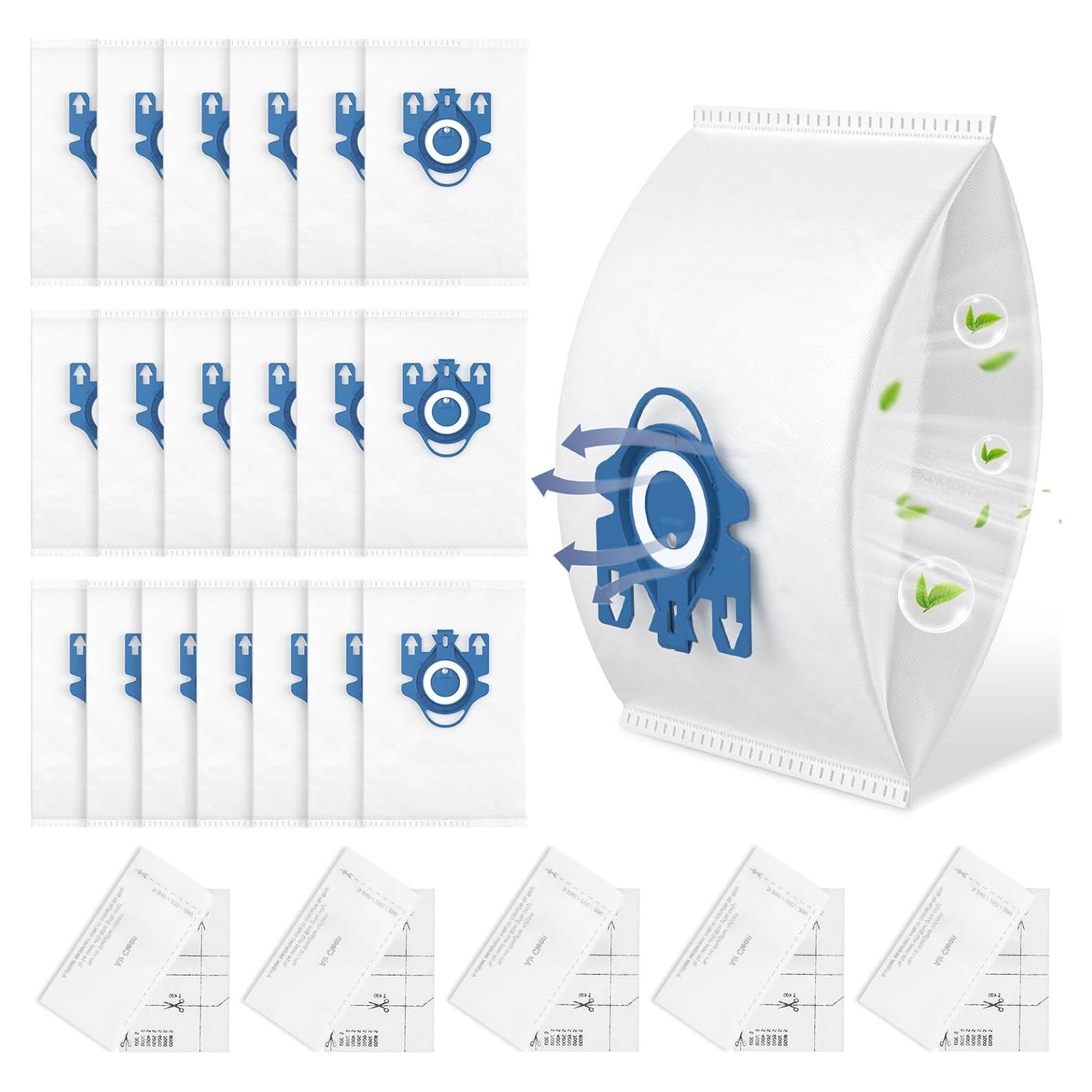 20 Bolsas de Aire 3D Ecleanfy para Aspiradoras Miele GN