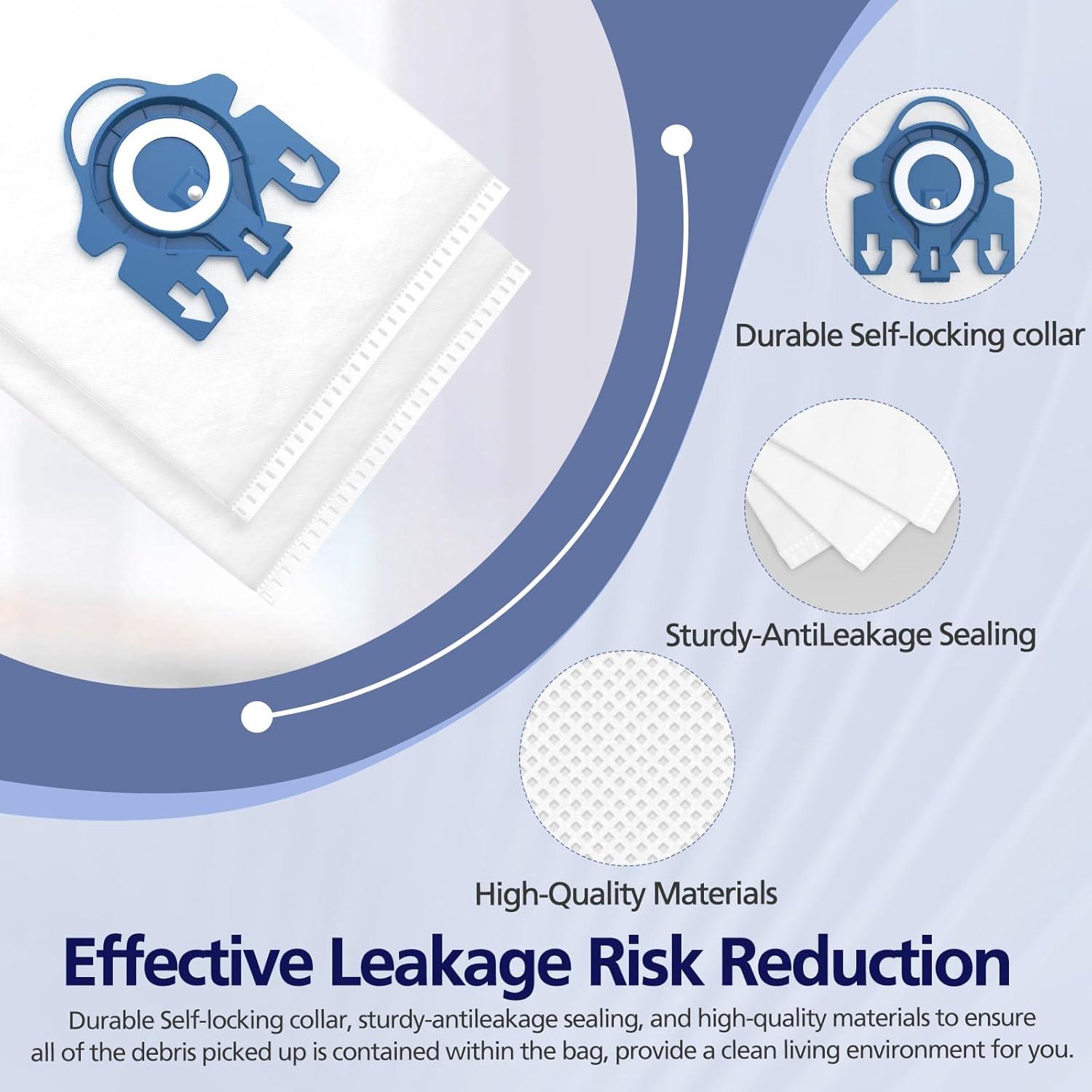 20 Bolsas de Aire 3D Ecleanfy para Aspiradoras Miele GN