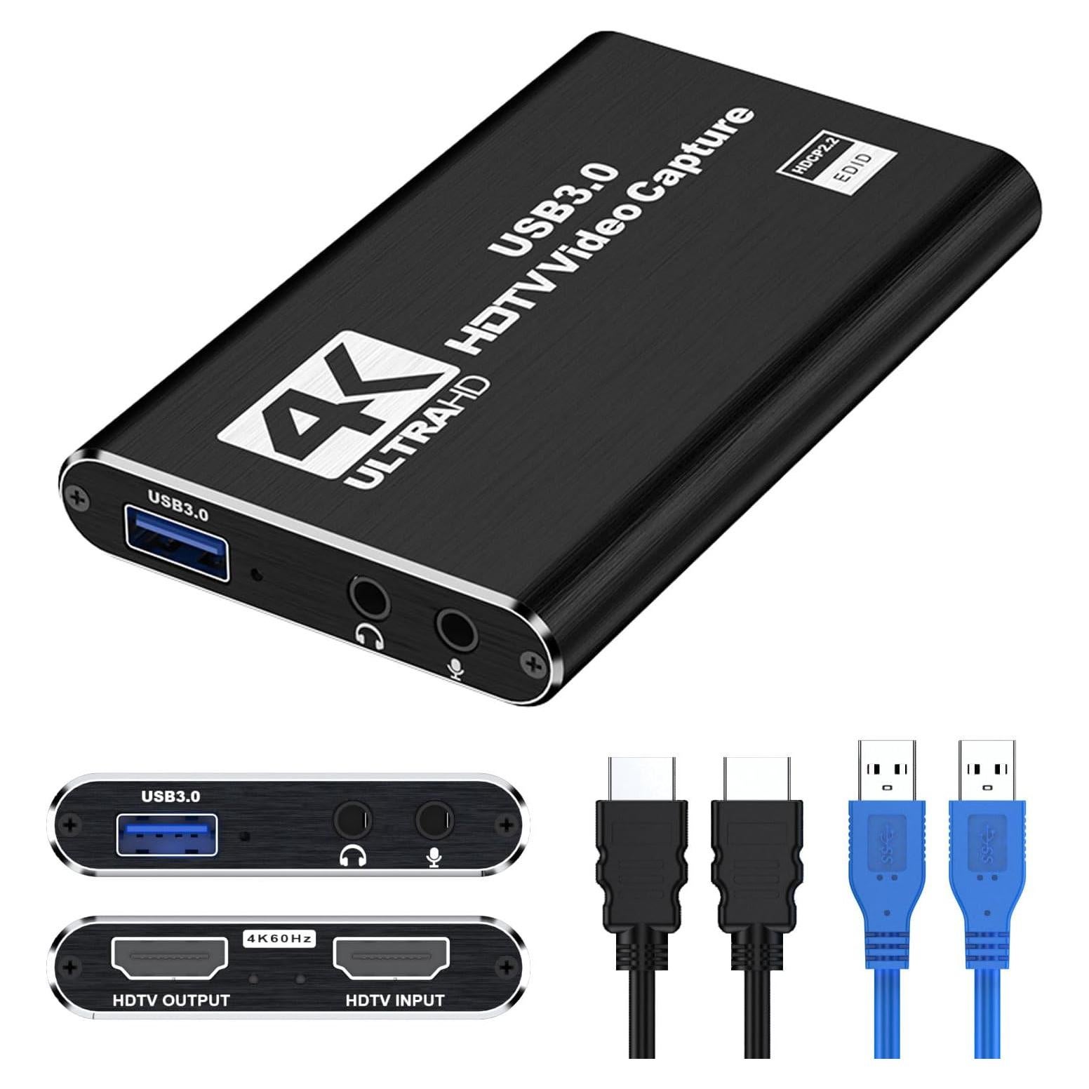 Tarjeta de Captura HDMI 4K Bytebridges Full HD 1080P 60FPS