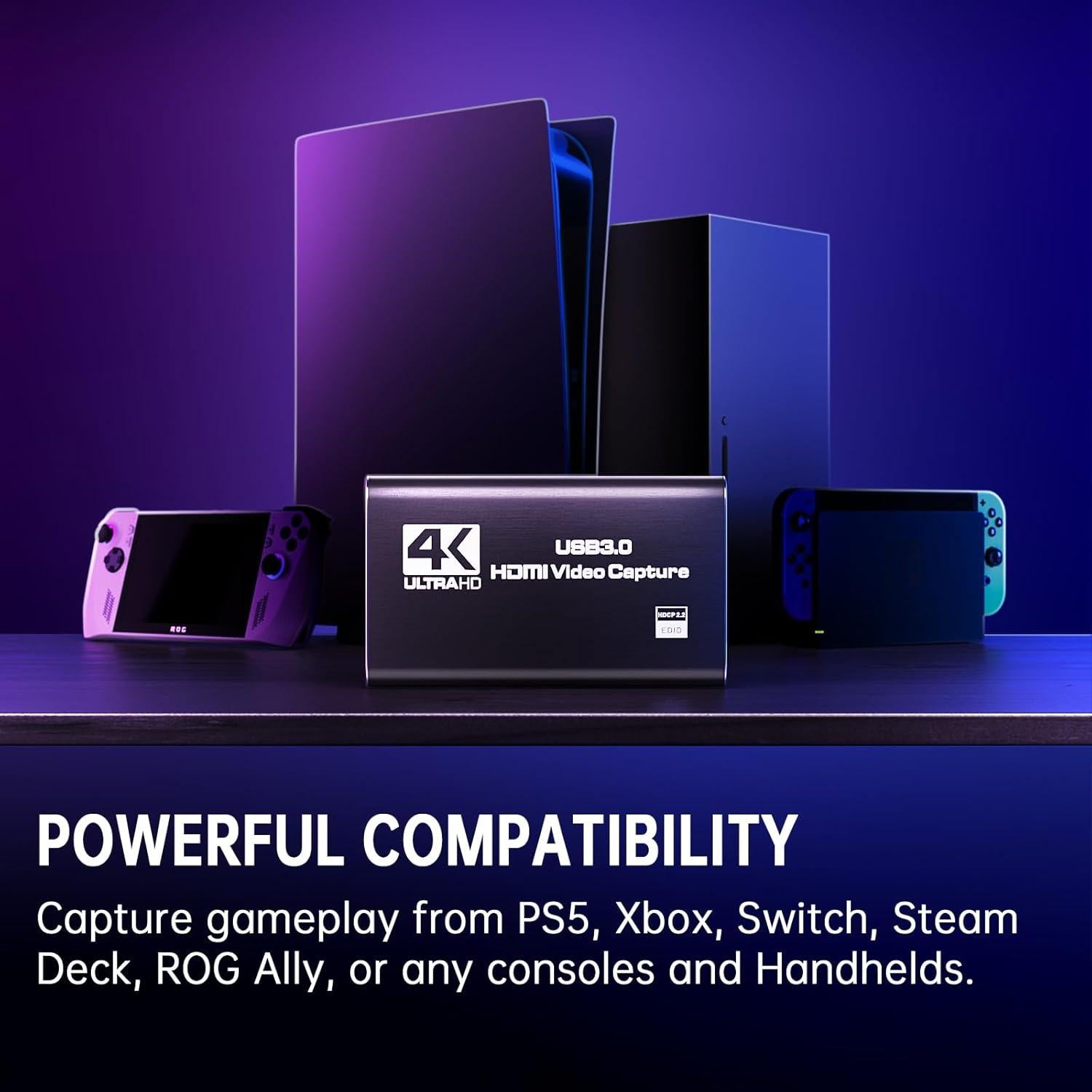 Tarjeta de Captura HDMI 4K Bytebridges Full HD 1080P 60FPS