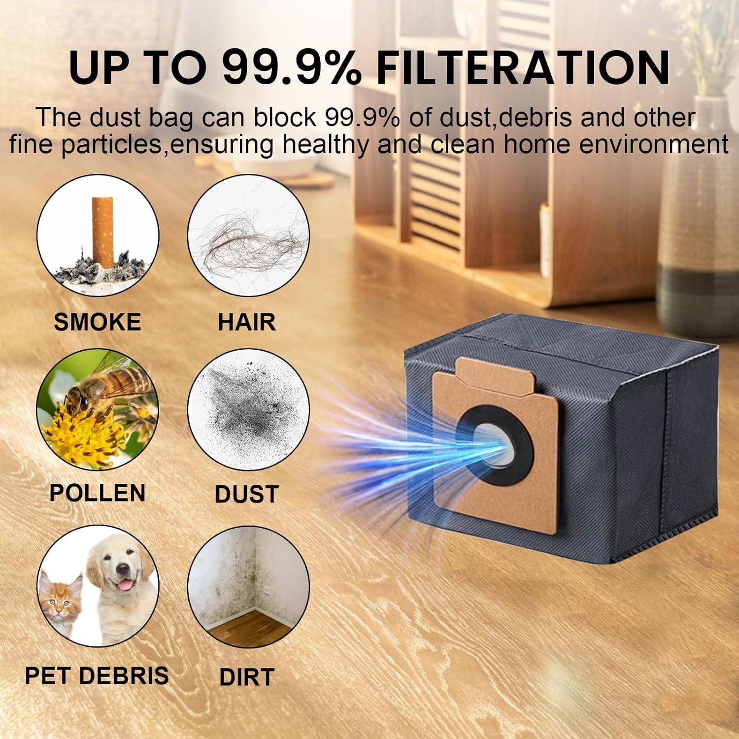 Paquete de 10 bolsas de polvo ZTHY para Eufy X8/X10 Pro