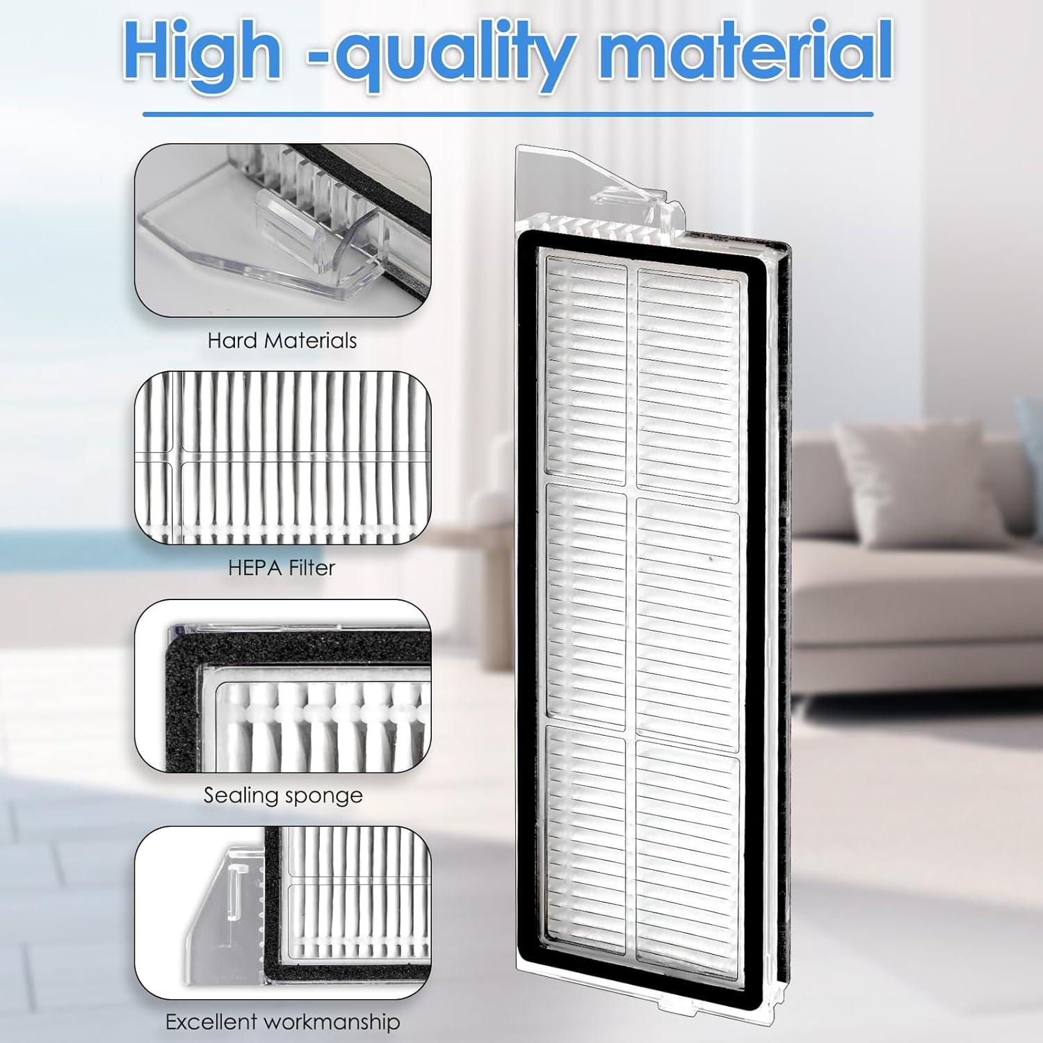 Filtros HEPA de Reemplazo COWINORY para Roborock S8 Max Ultra - 4 Piezas