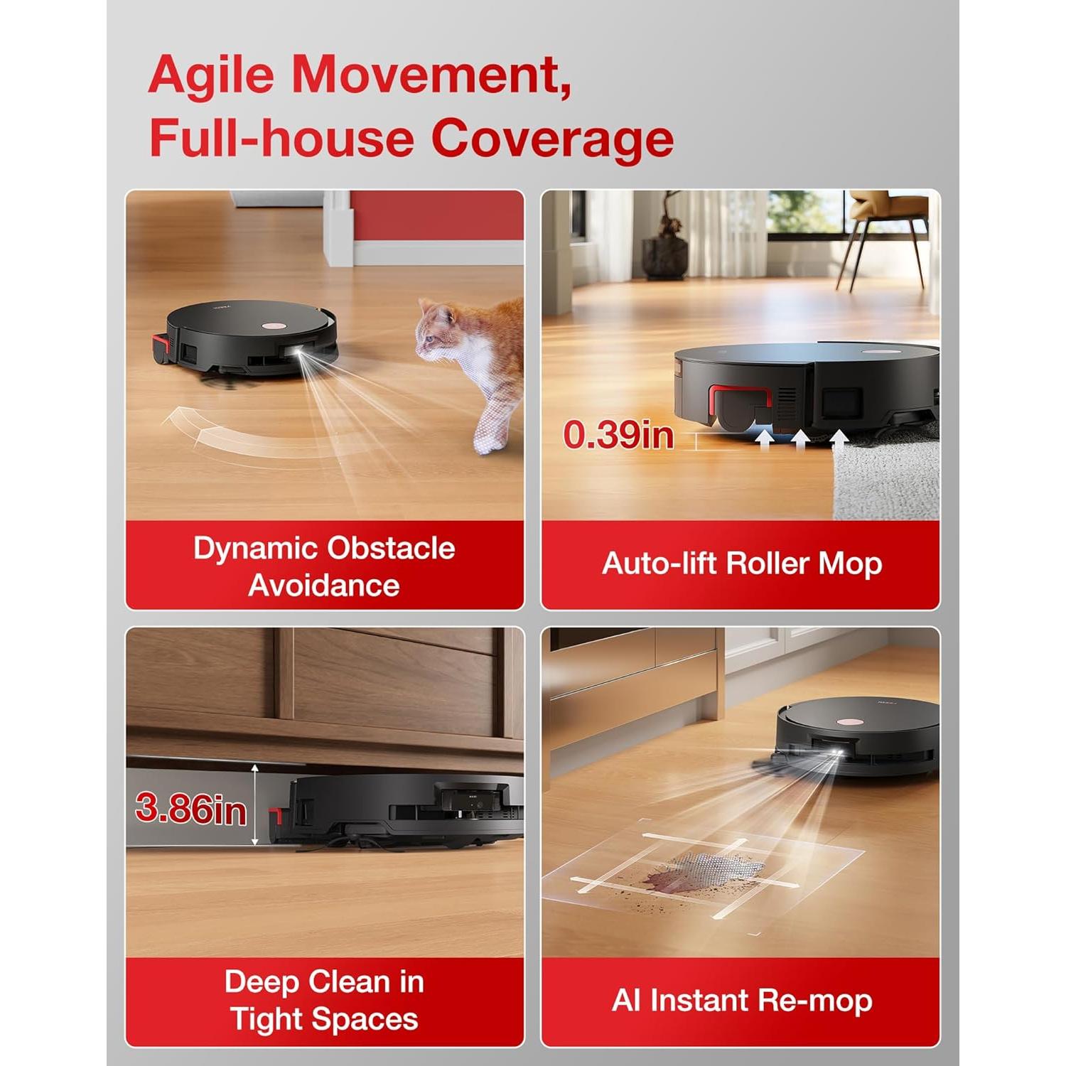 Robot Aspiradora Yeedi S14 Plus 18000Pa con Mopa Automática