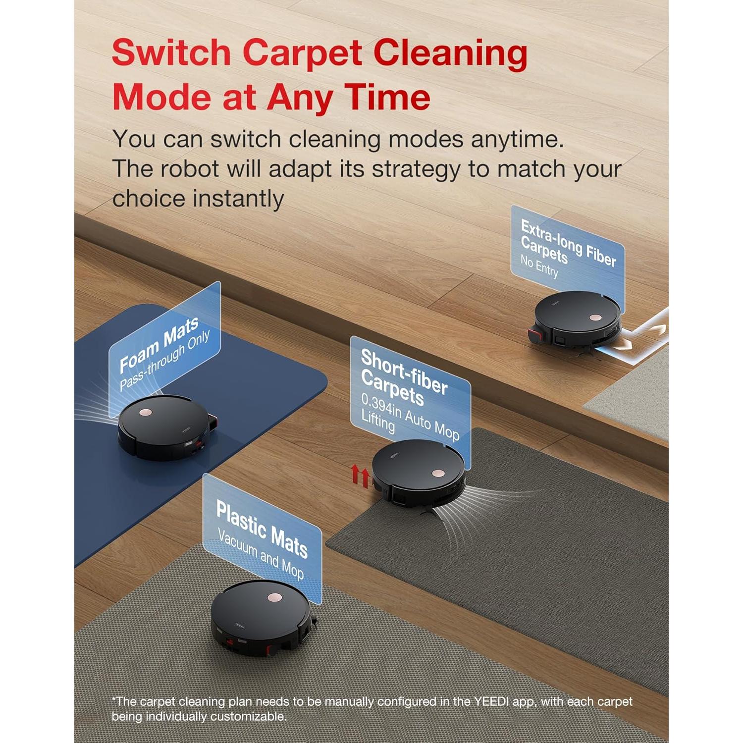 Robot Aspiradora Yeedi S14 Plus 18000Pa con Mopa Automática