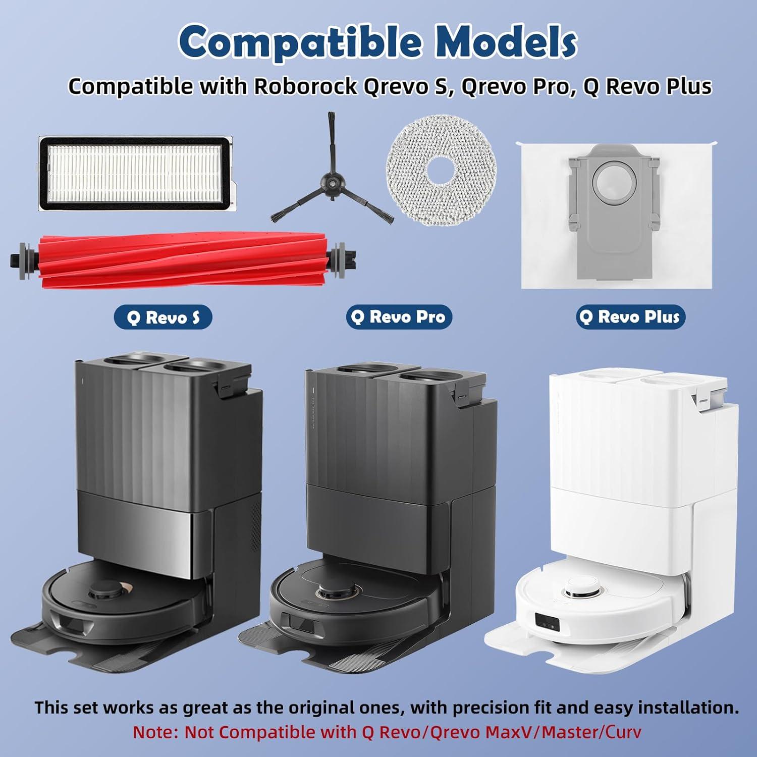 Kit de Reemplazo para Aspiradora Robot Roborock Q Revo S - 18 Piezas