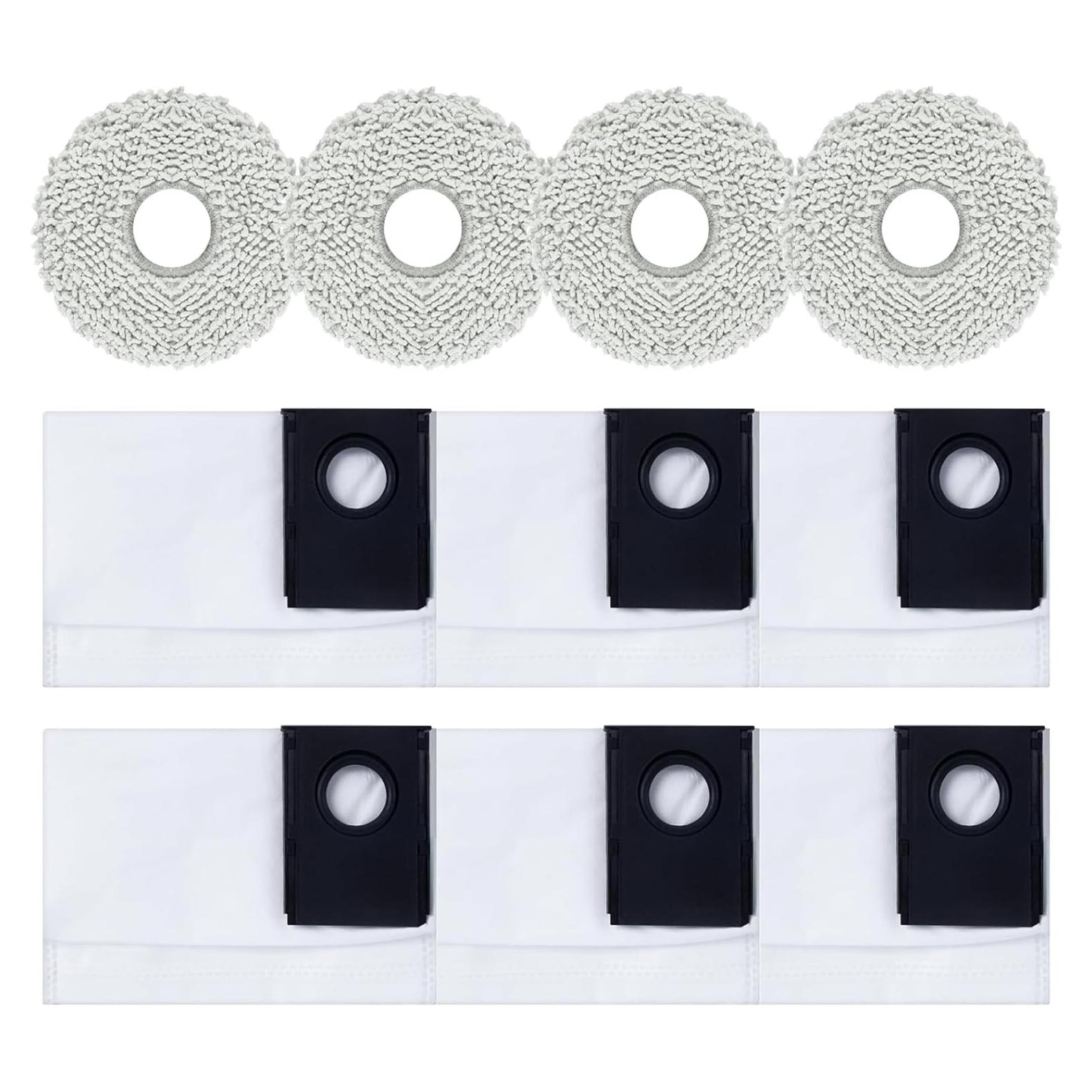 Accesorios para Aspiradora Robot Frexusuent J15 Pro - 6 Bolsas y 4 Almohadillas