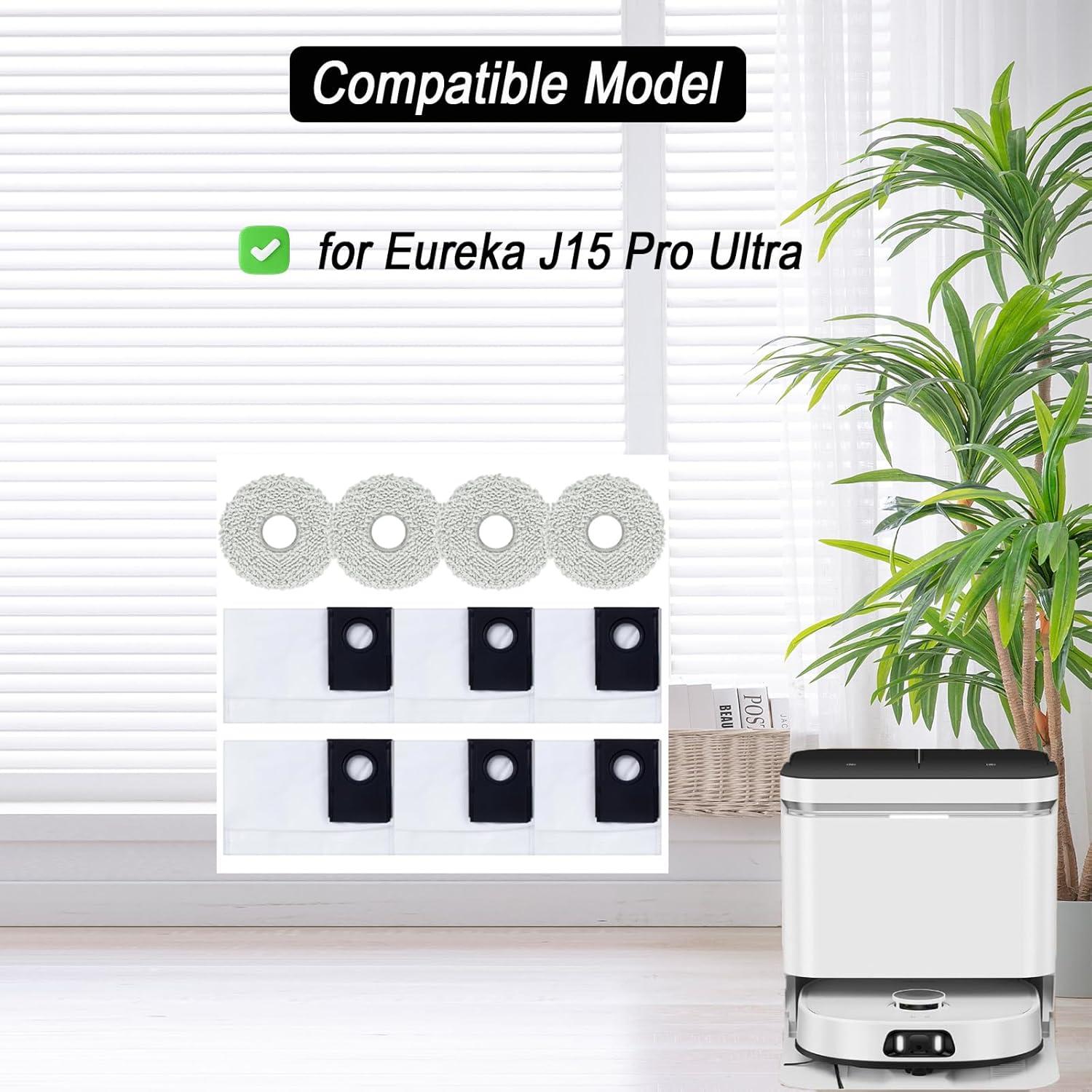 Accesorios para Aspiradora Robot Frexusuent J15 Pro - 6 Bolsas y 4 Almohadillas