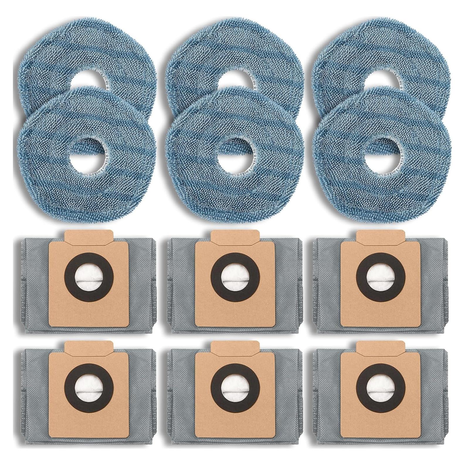 Paquete 12 Repuestos eufy X10 Pro: 6 Almohadillas y 6 Bolsas