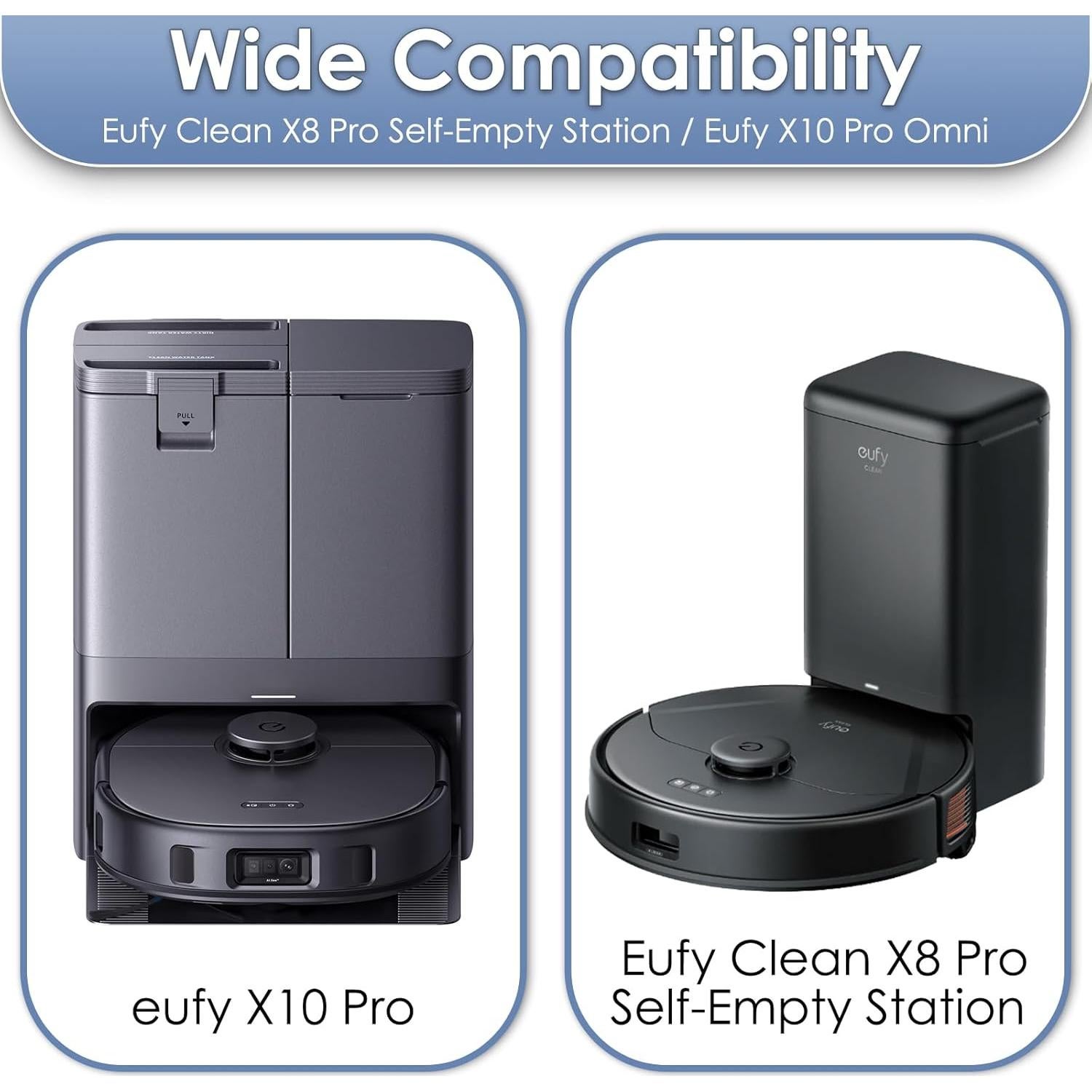 9 Bolsas de Polvo Reemplazo MIBUMIKI para Aspiradora Eufy X8/X10 Pro