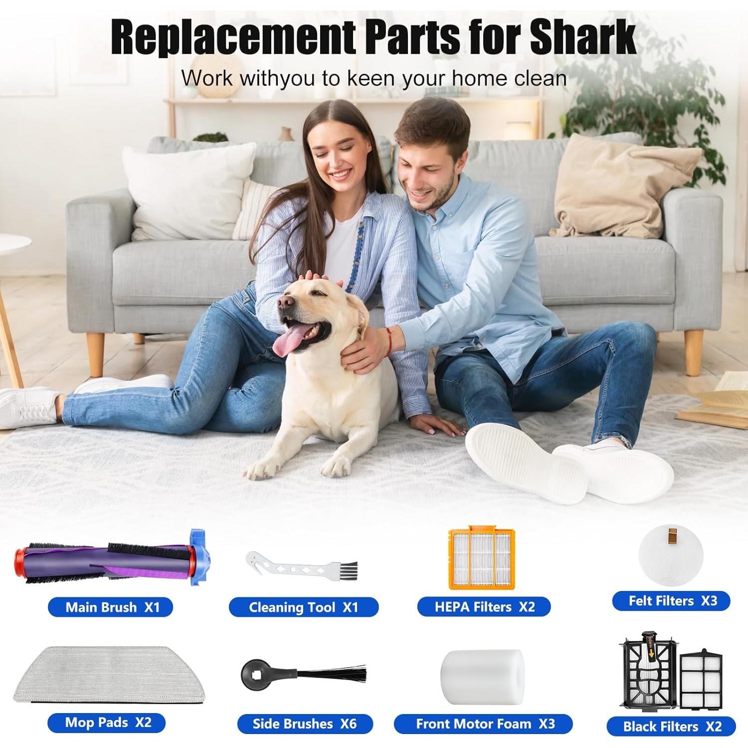 Piezas de Repuesto para Aspiradora Shark AV2800ZE - 14 Piezas