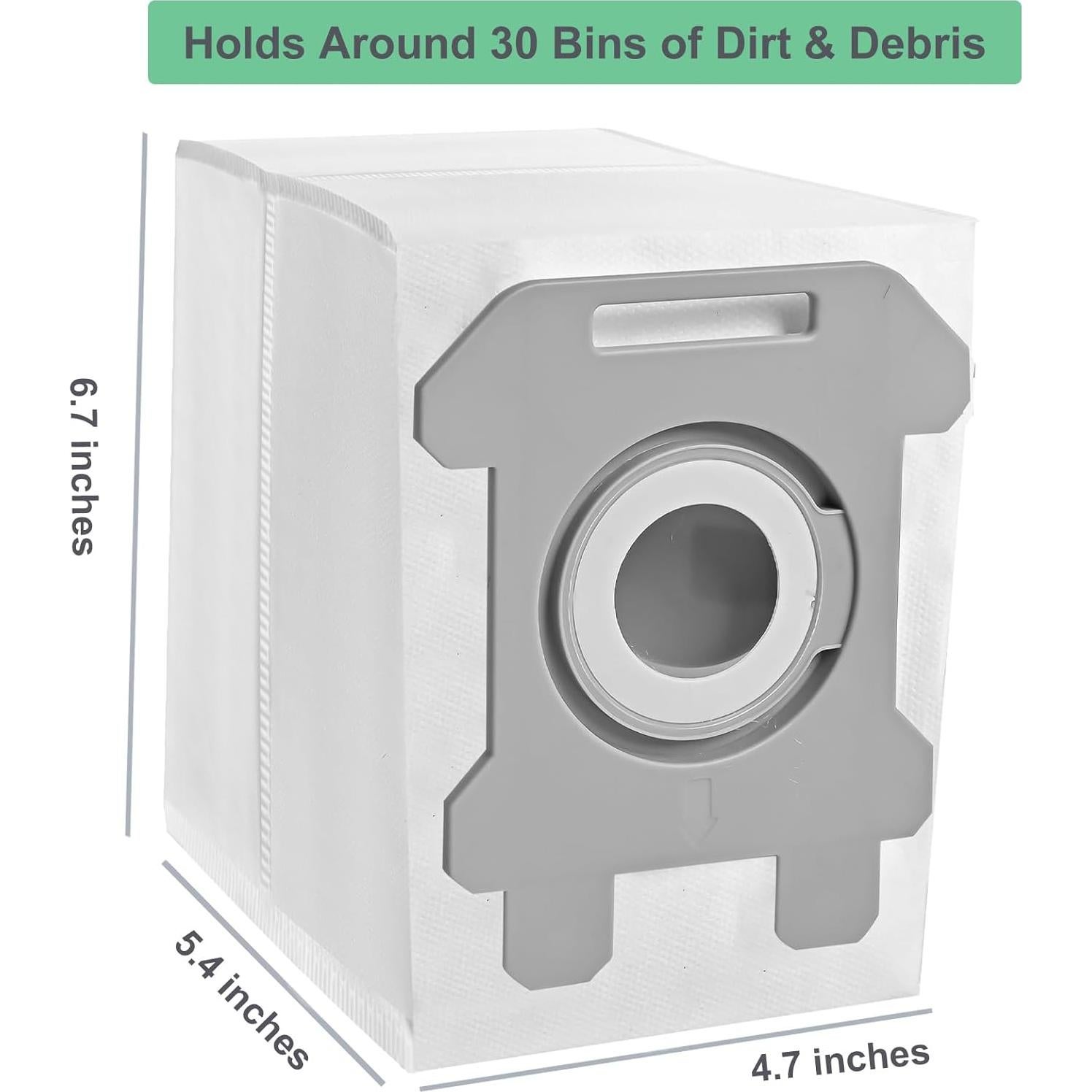 Paquete de 12 bolsas de basura NautDuty para aspiradoras iRobot