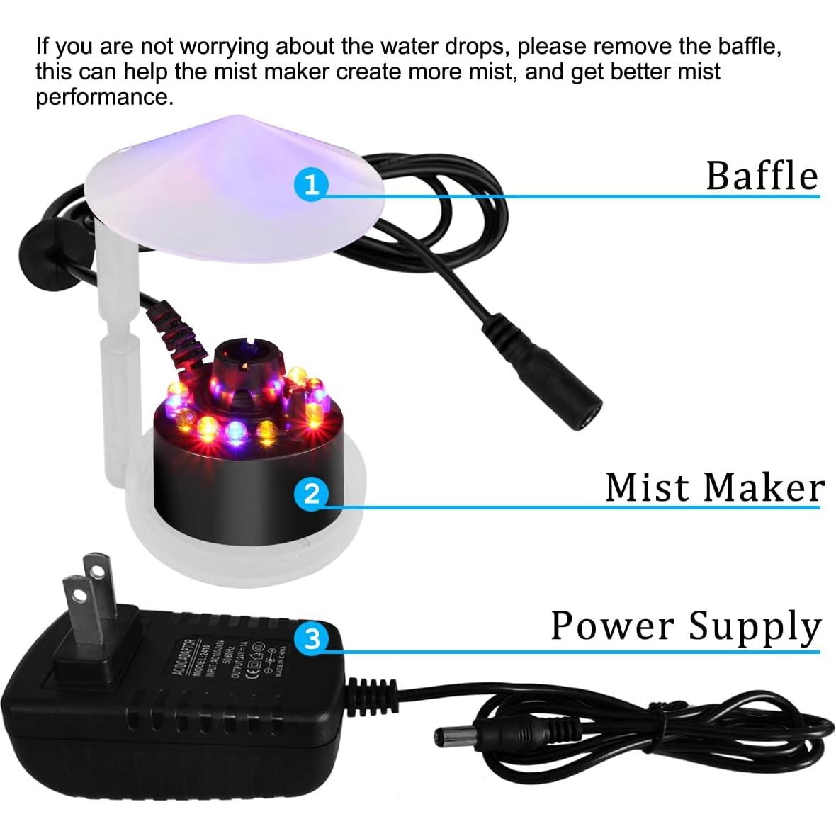 Creador de Niebla PULACO 24V para Estanques y Decoración